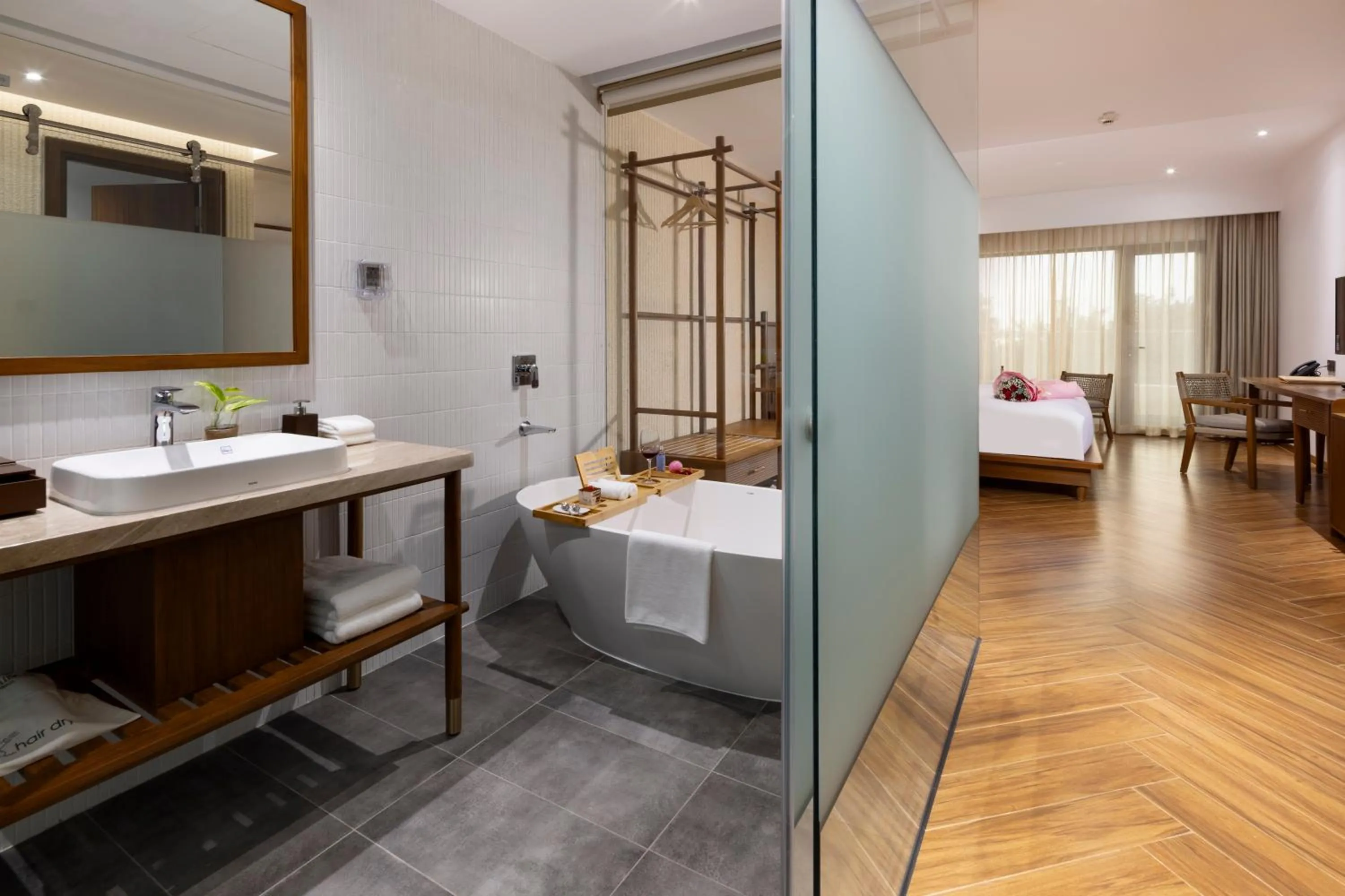 Bathroom, Bed in Iconic Long Hai Hotel