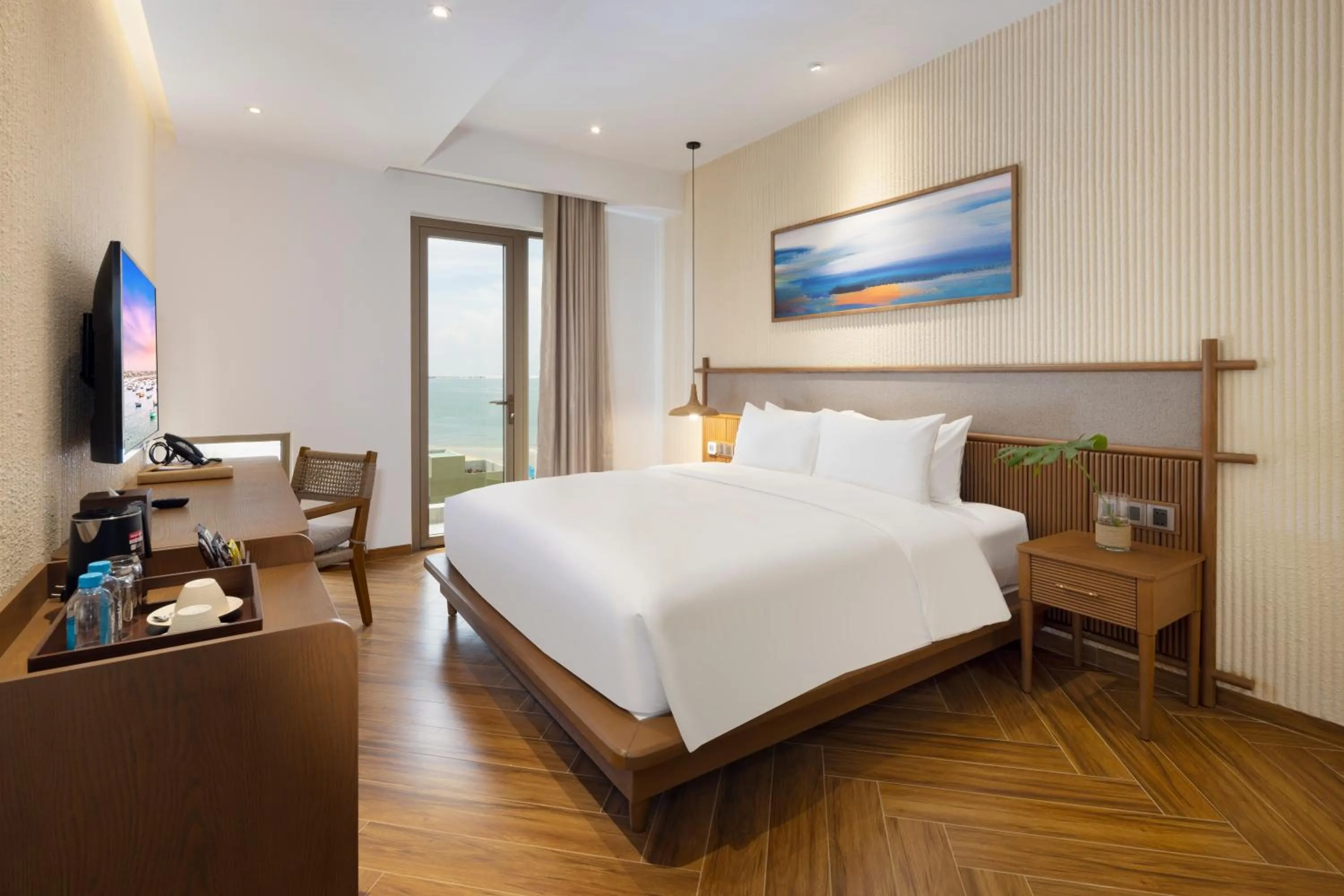 Bed in Iconic Long Hai Hotel