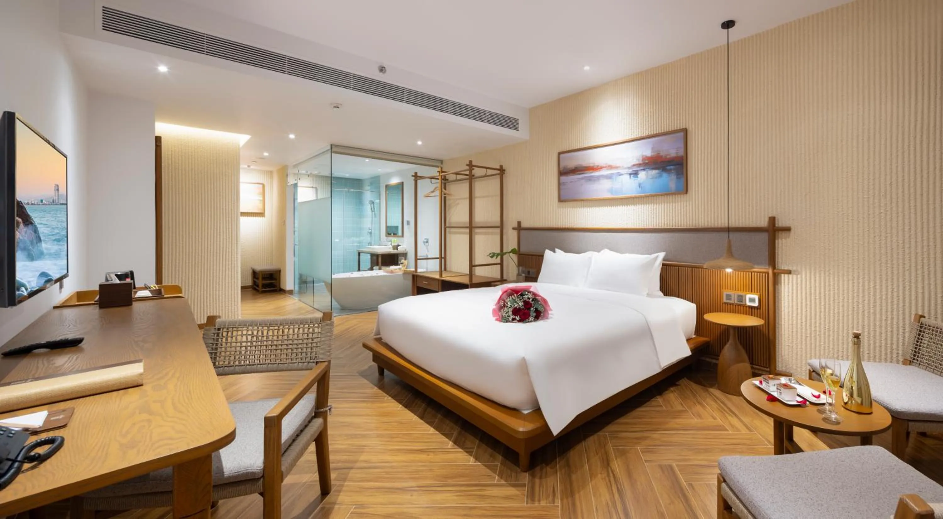 Photo of the whole room, Bed in Iconic Long Hai Hotel