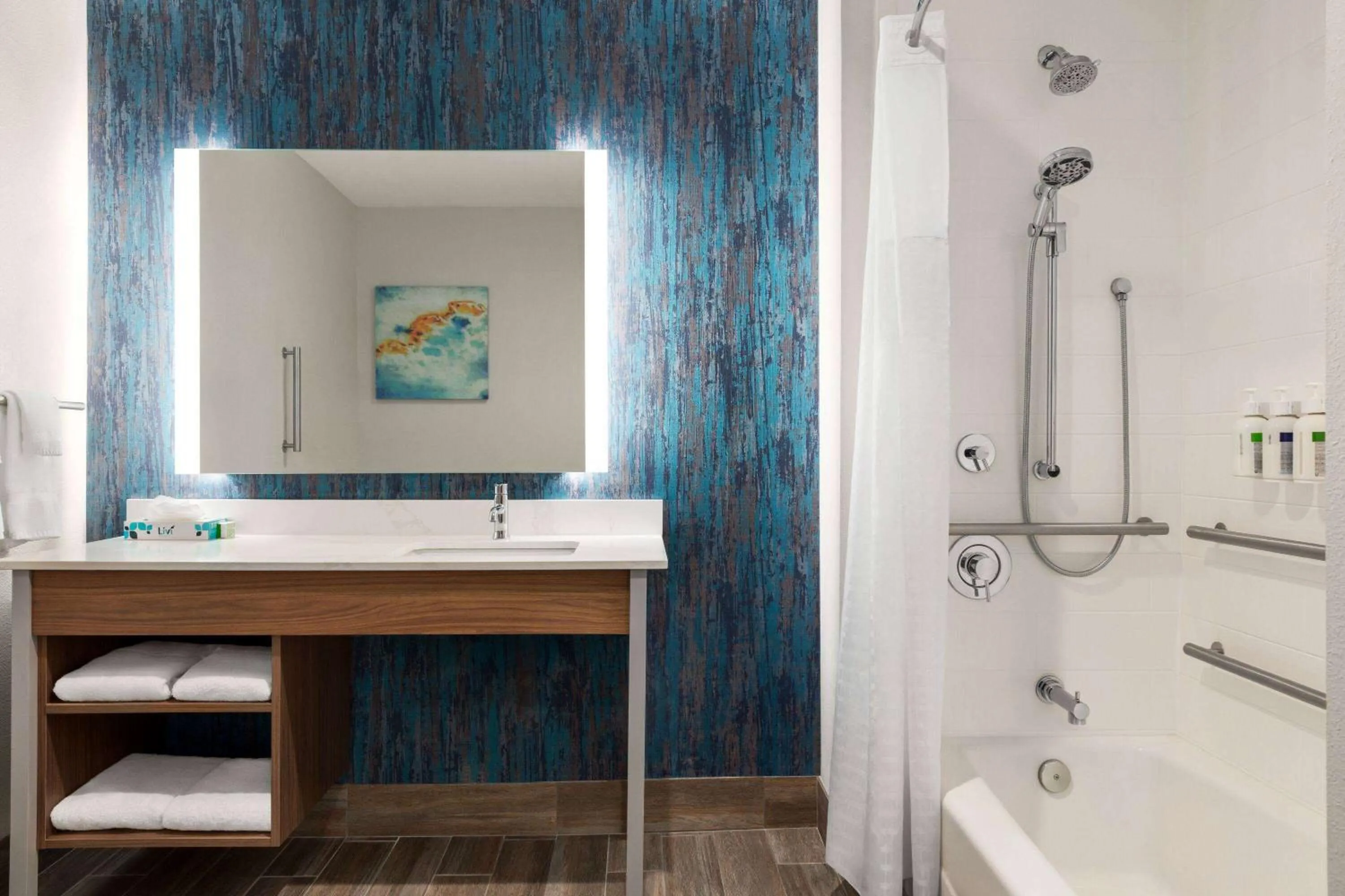 Shower in La Quinta Inn & Suites by Wyndham Austin South