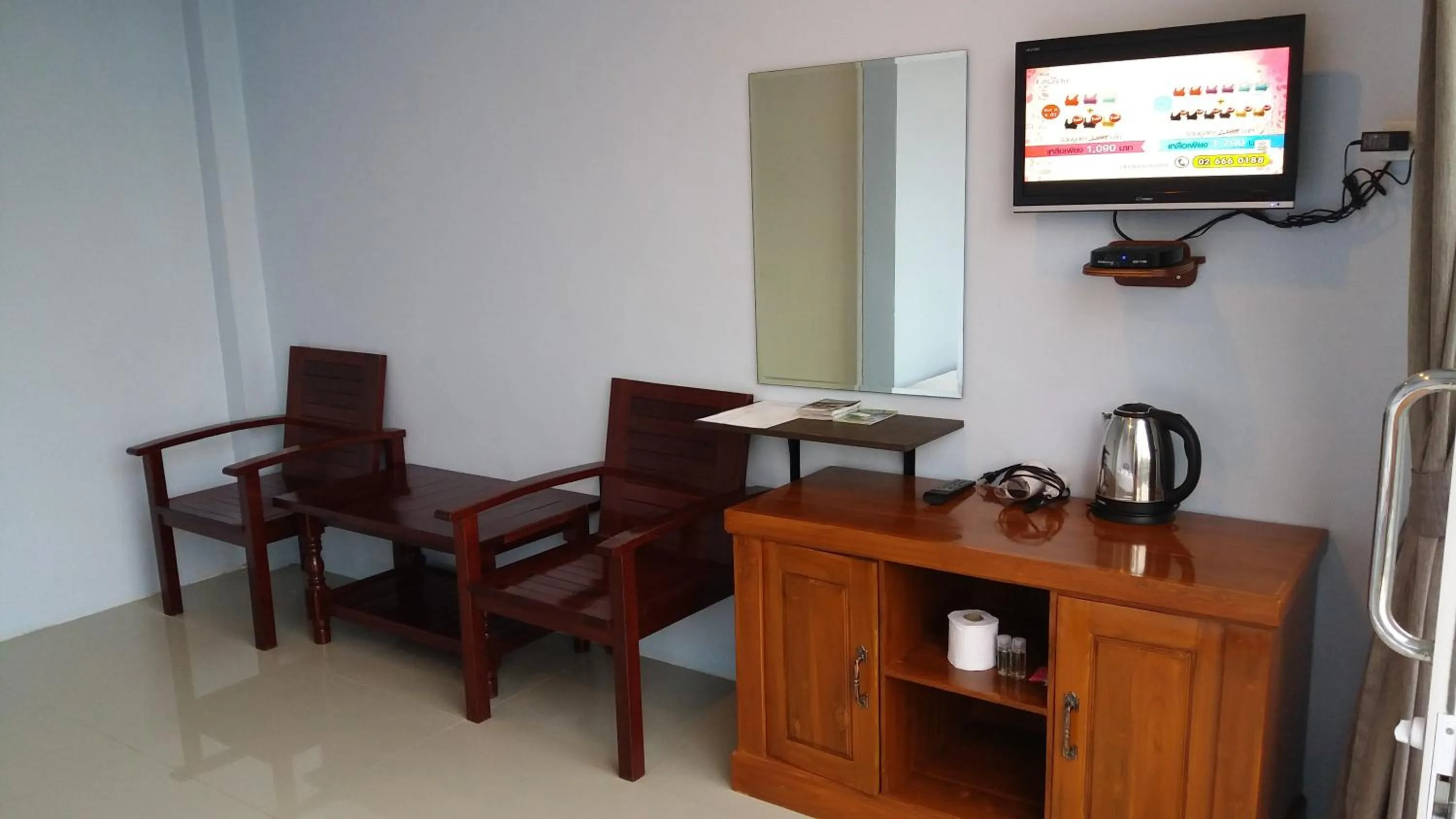 Seating area in Hotel Rung Phangan