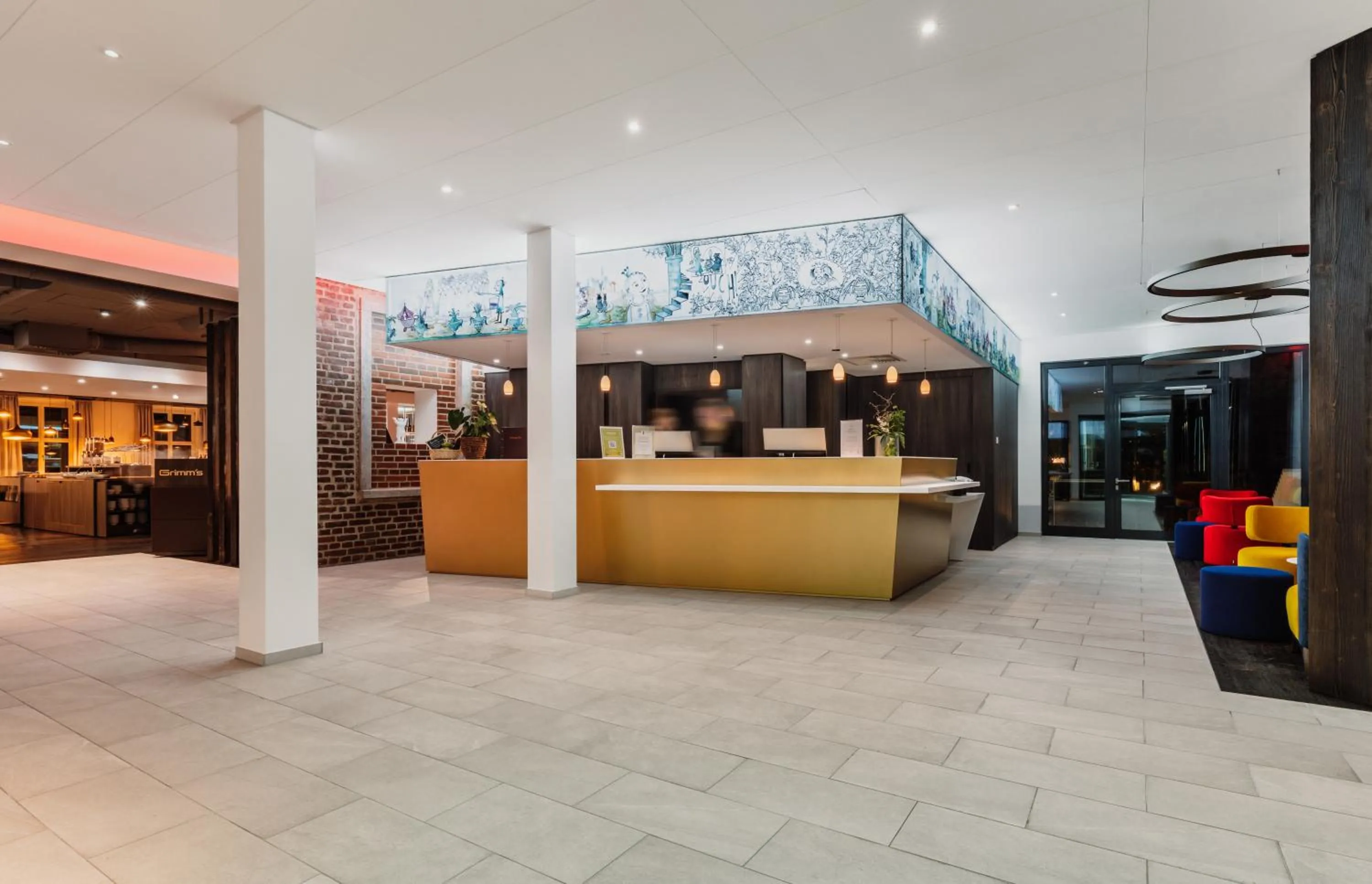 Lobby or reception in Grimms Hotel Hanau