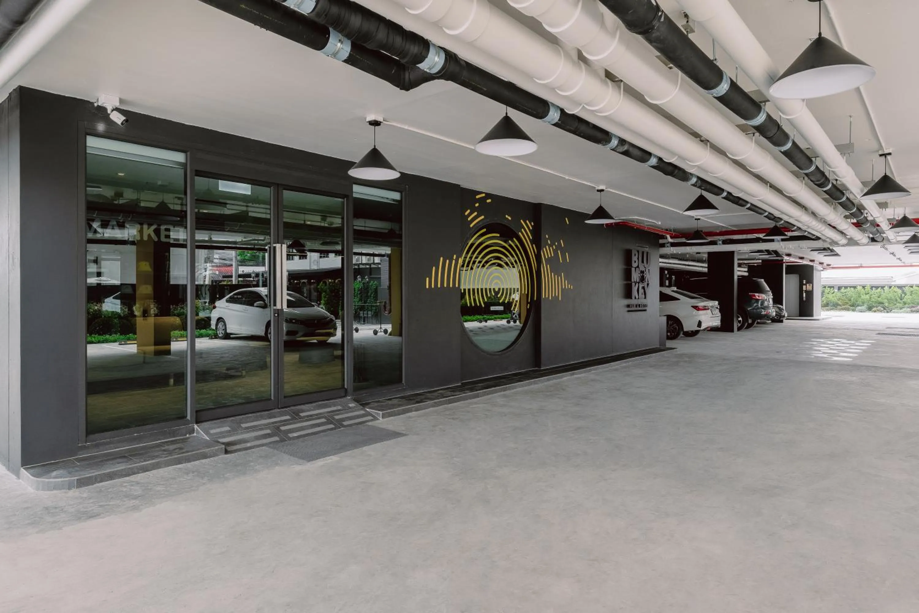 Parking in Blu Monkey Hub and Hotel Laguna, Bangtao Phuket