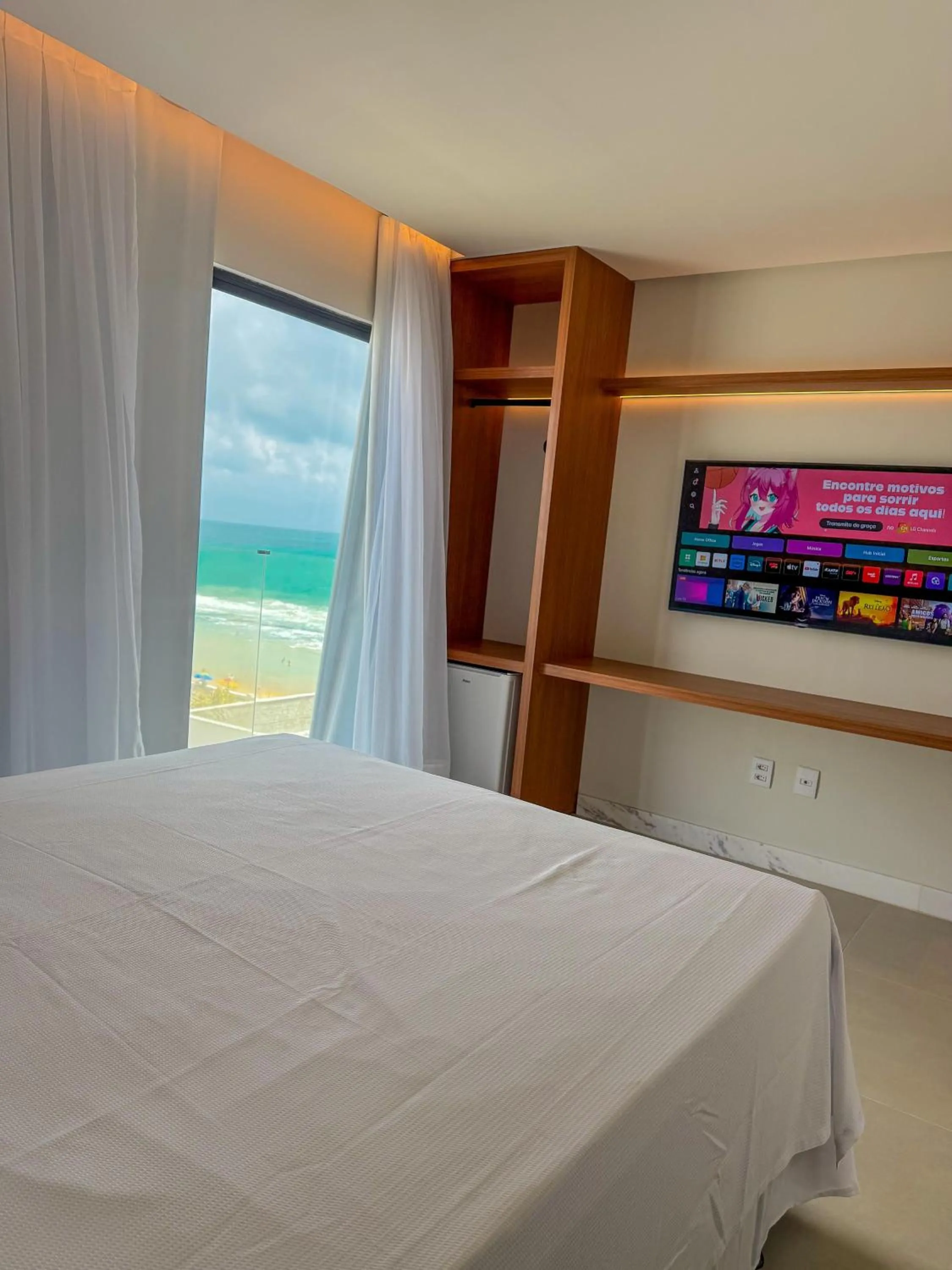 Bedroom, Bed in Porto Suítes Natal Hotel