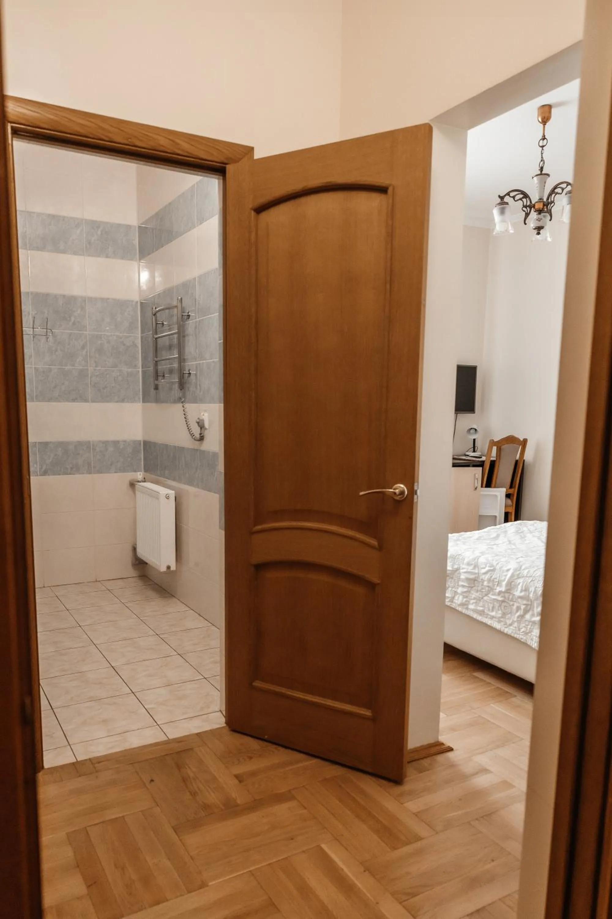 Bed in Pysanka Hotel