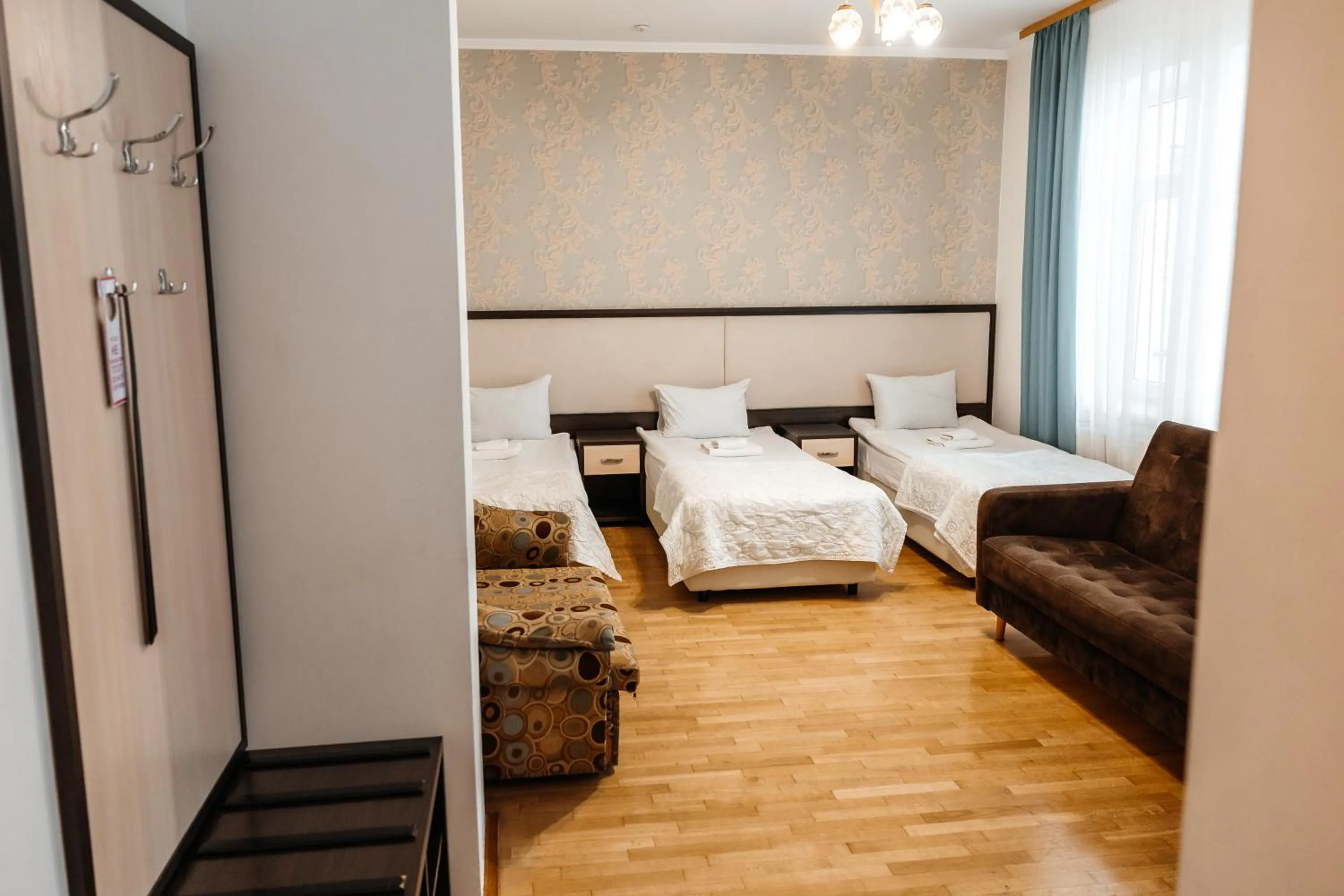 Bed in Pysanka Hotel