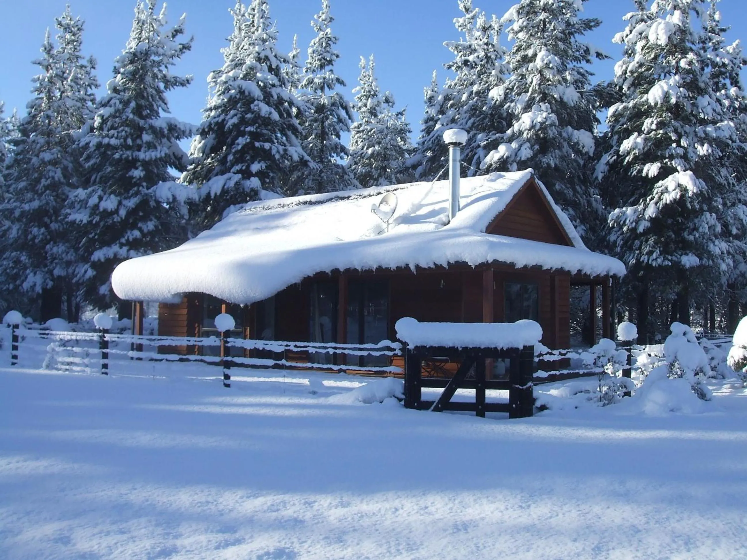 Winter in Woodbank Park Cottages