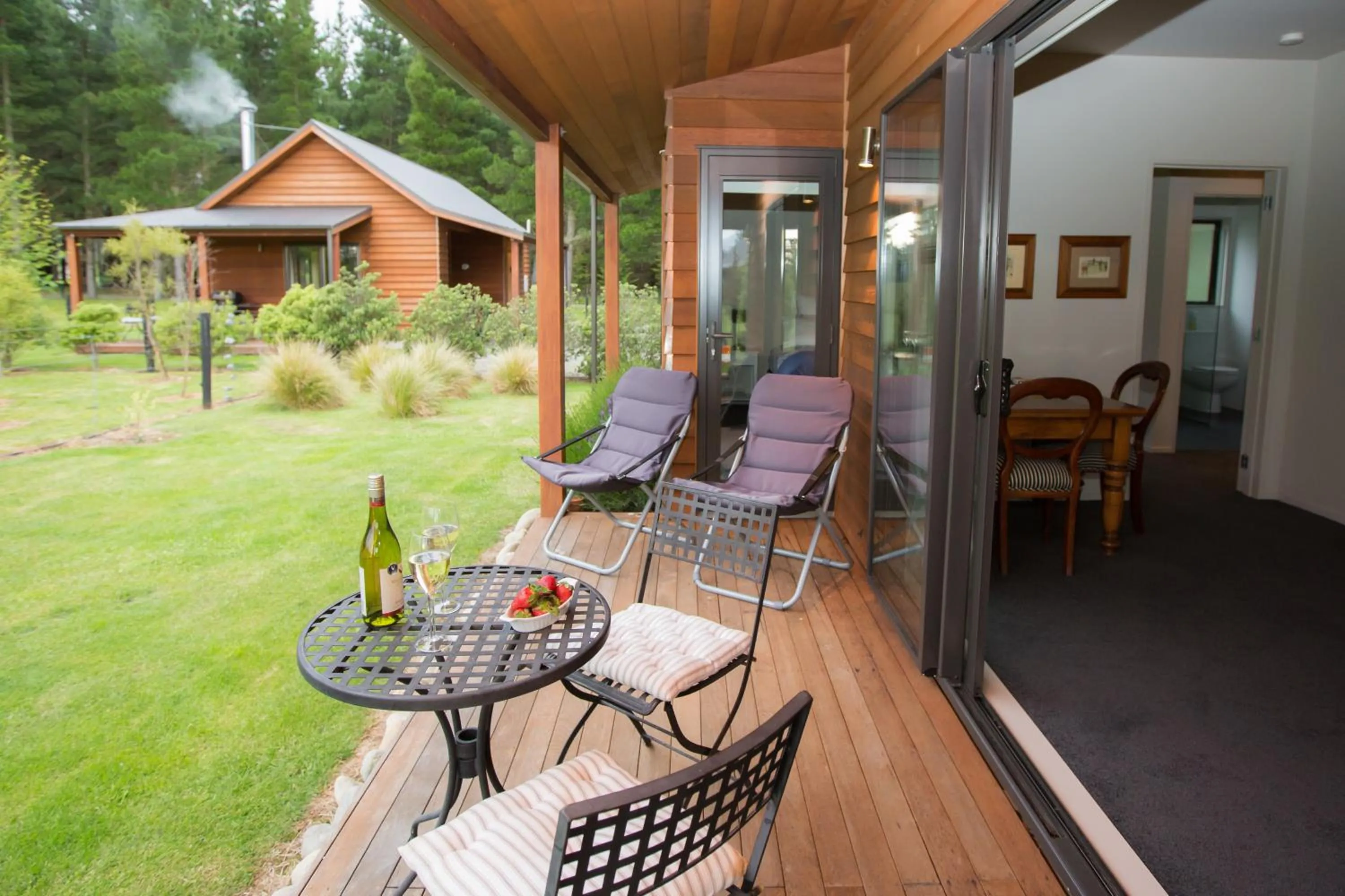 Balcony/Terrace in Woodbank Park Cottages