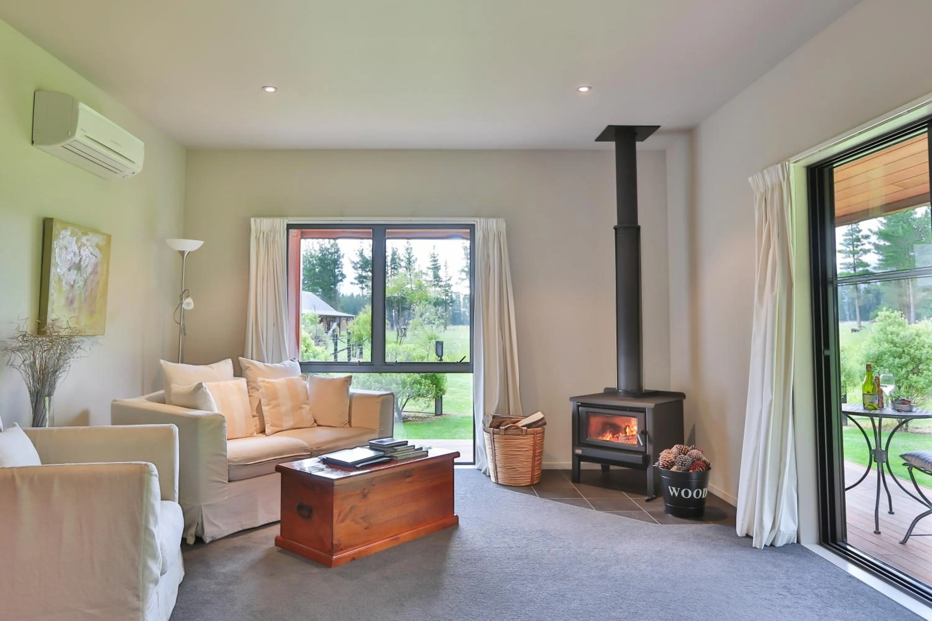 Living room in Woodbank Park Cottages