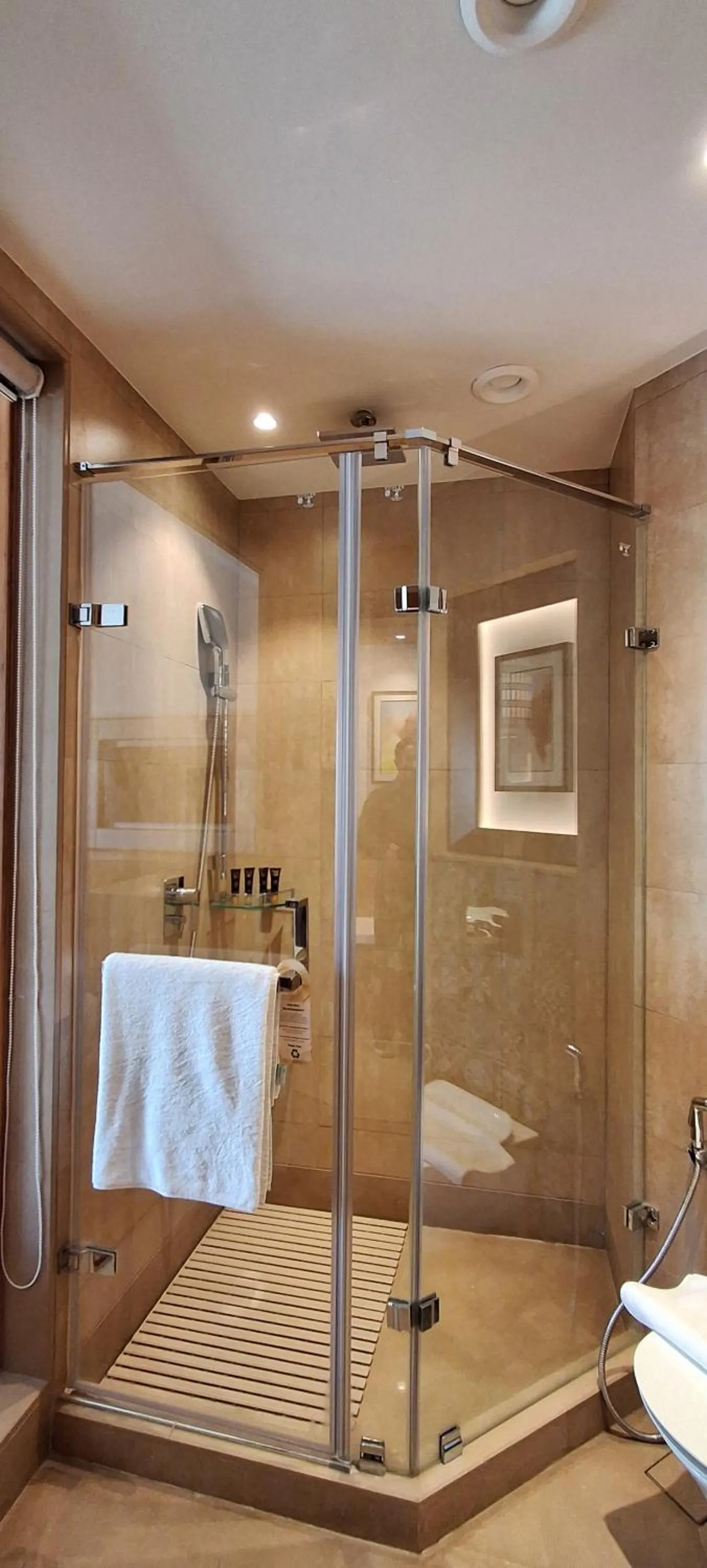 Shower in Charmwood Hotel
