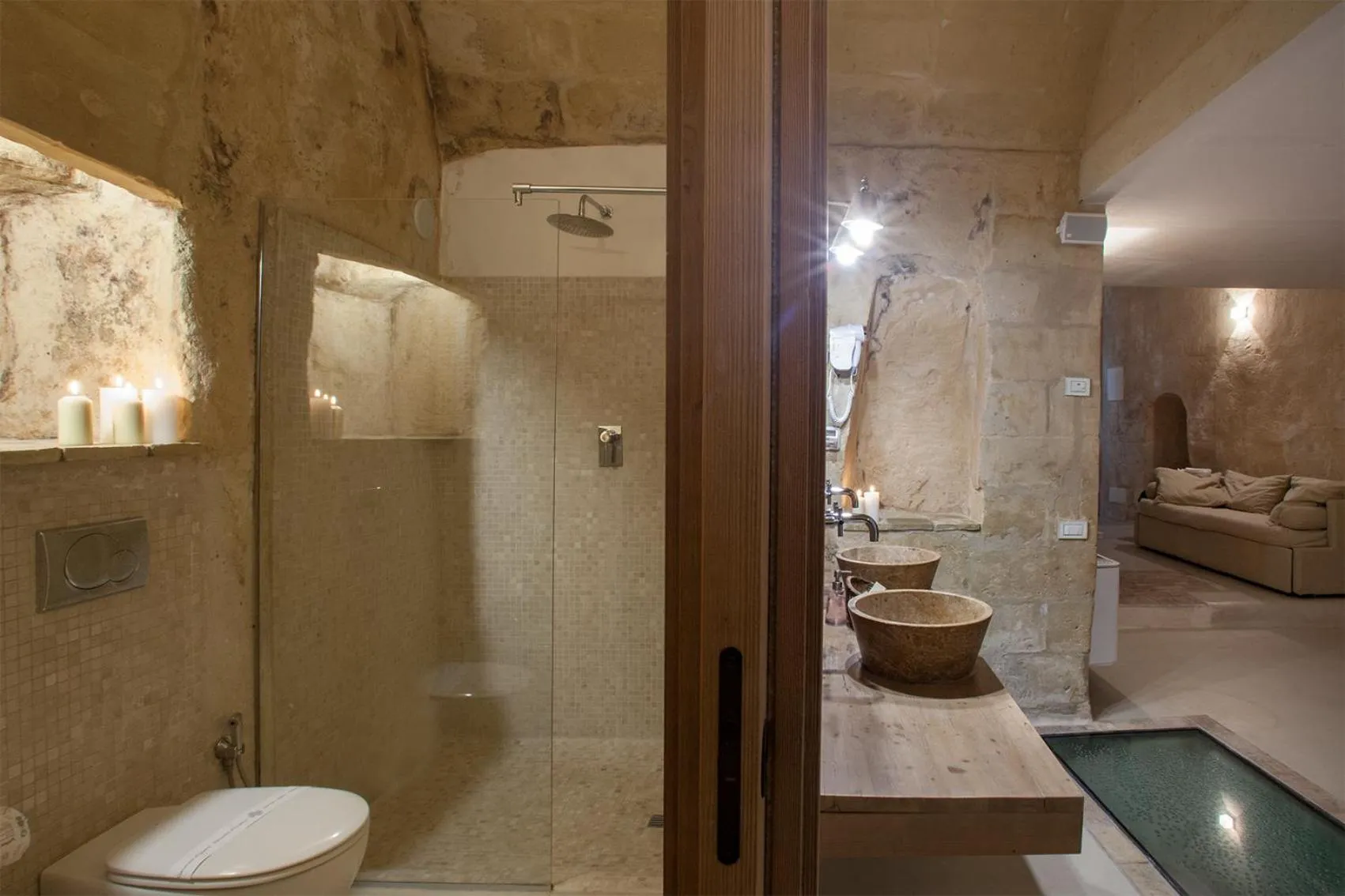 Bathroom in L'Hotel In Pietra