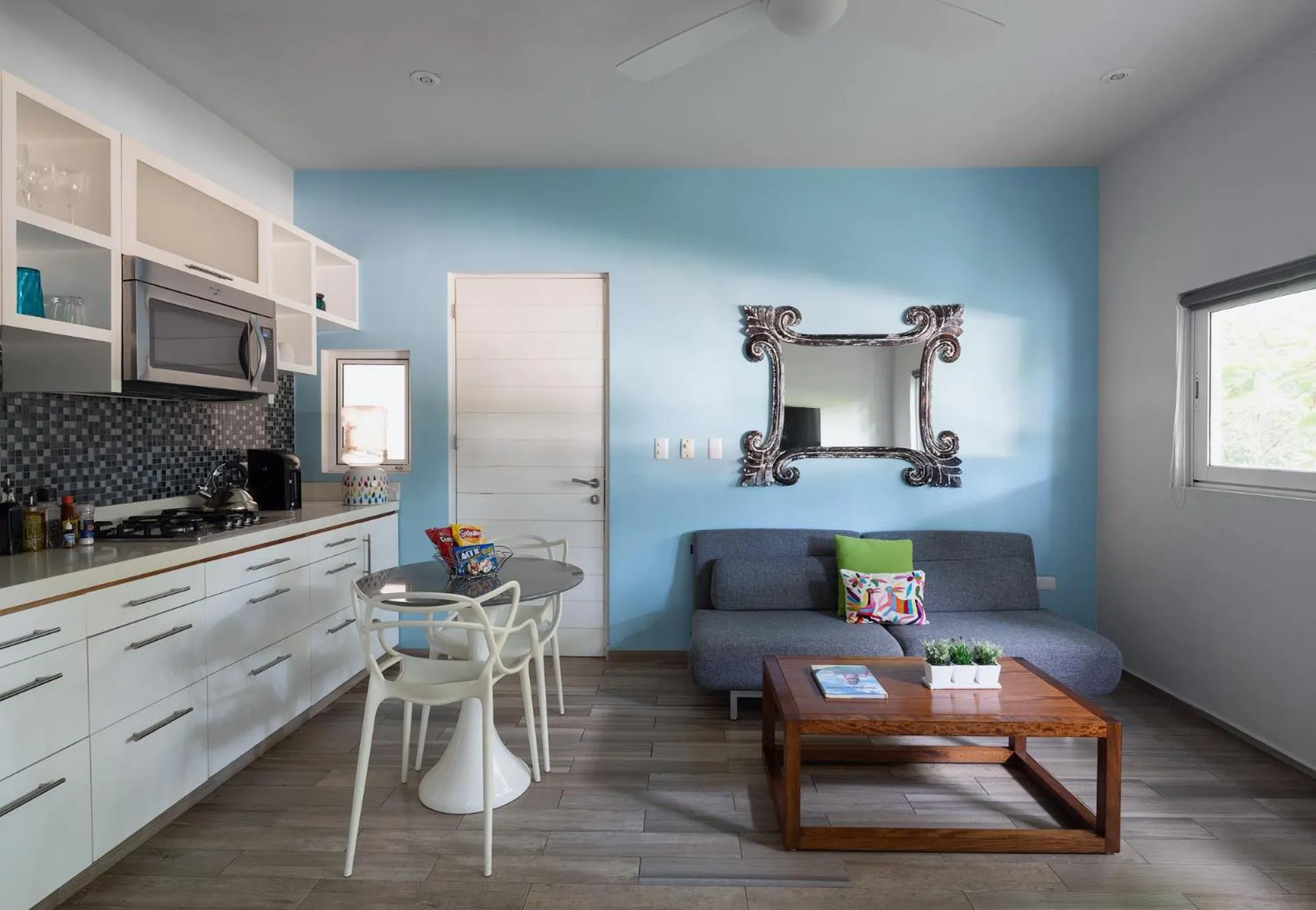 Kitchen or kitchenette in Azura Boutique Hotel