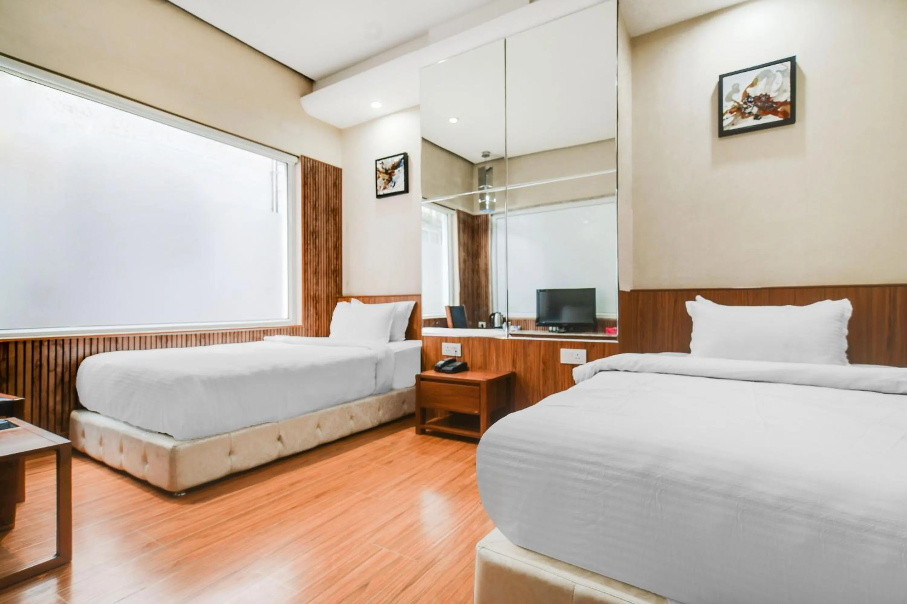 Bedroom, Bed in Palette by CheckIn Chappan Market Indore Formerly Sapphire Star