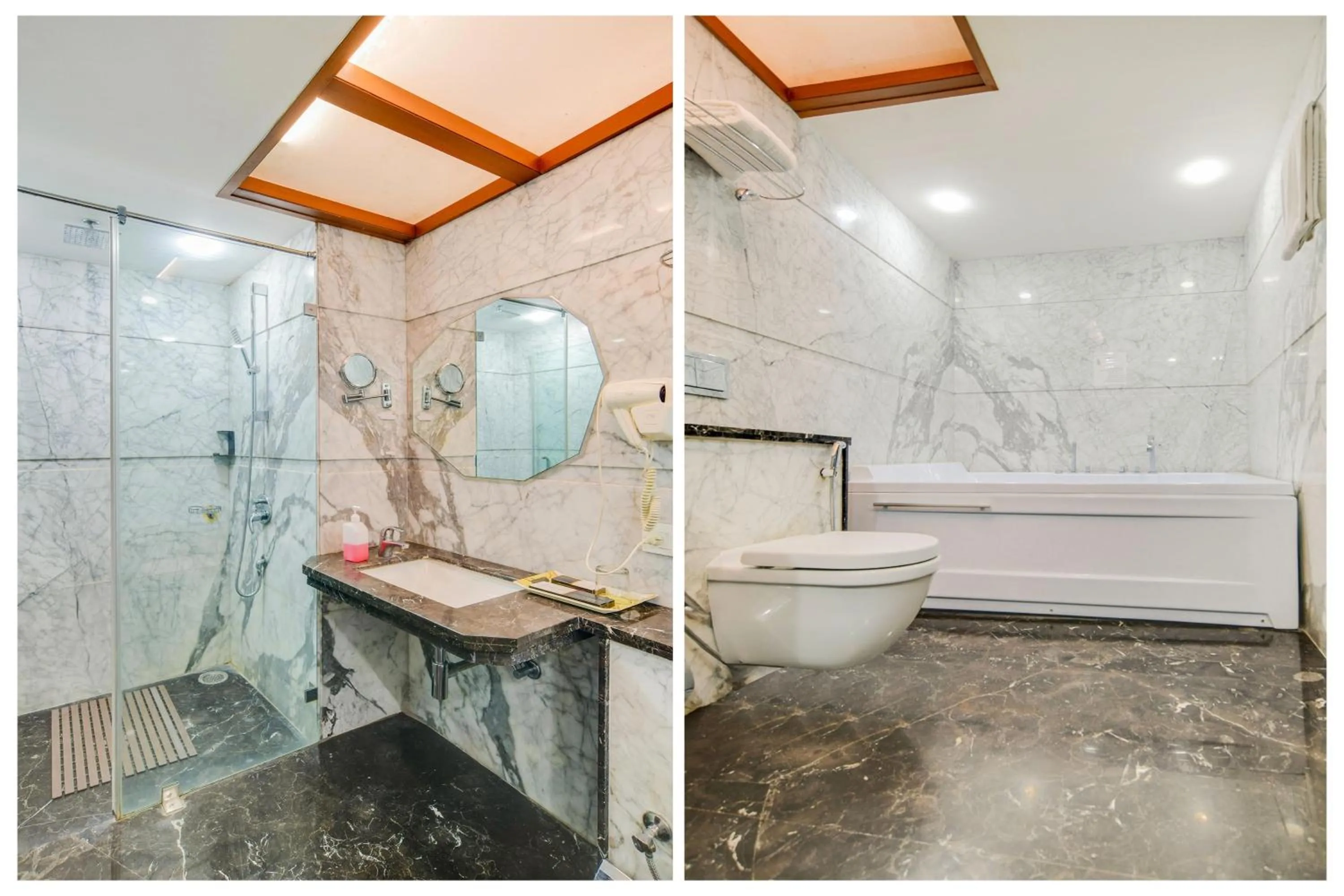 Bathroom in Palette by CheckIn Chappan Market Indore Formerly Sapphire Star