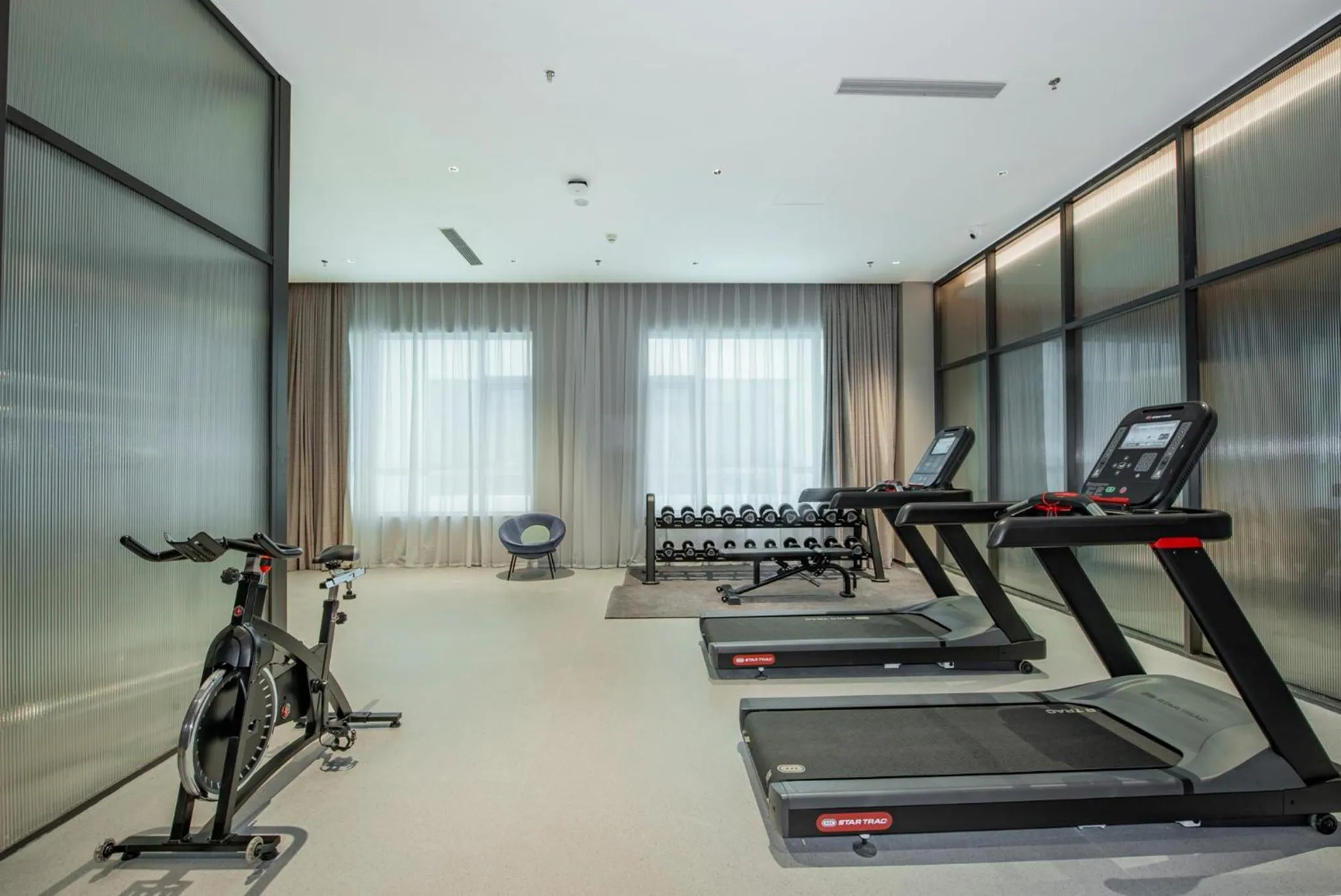 Fitness centre/facilities in Holiday Inn Express Yinchuan Lanxi Valley Plaza by IHG