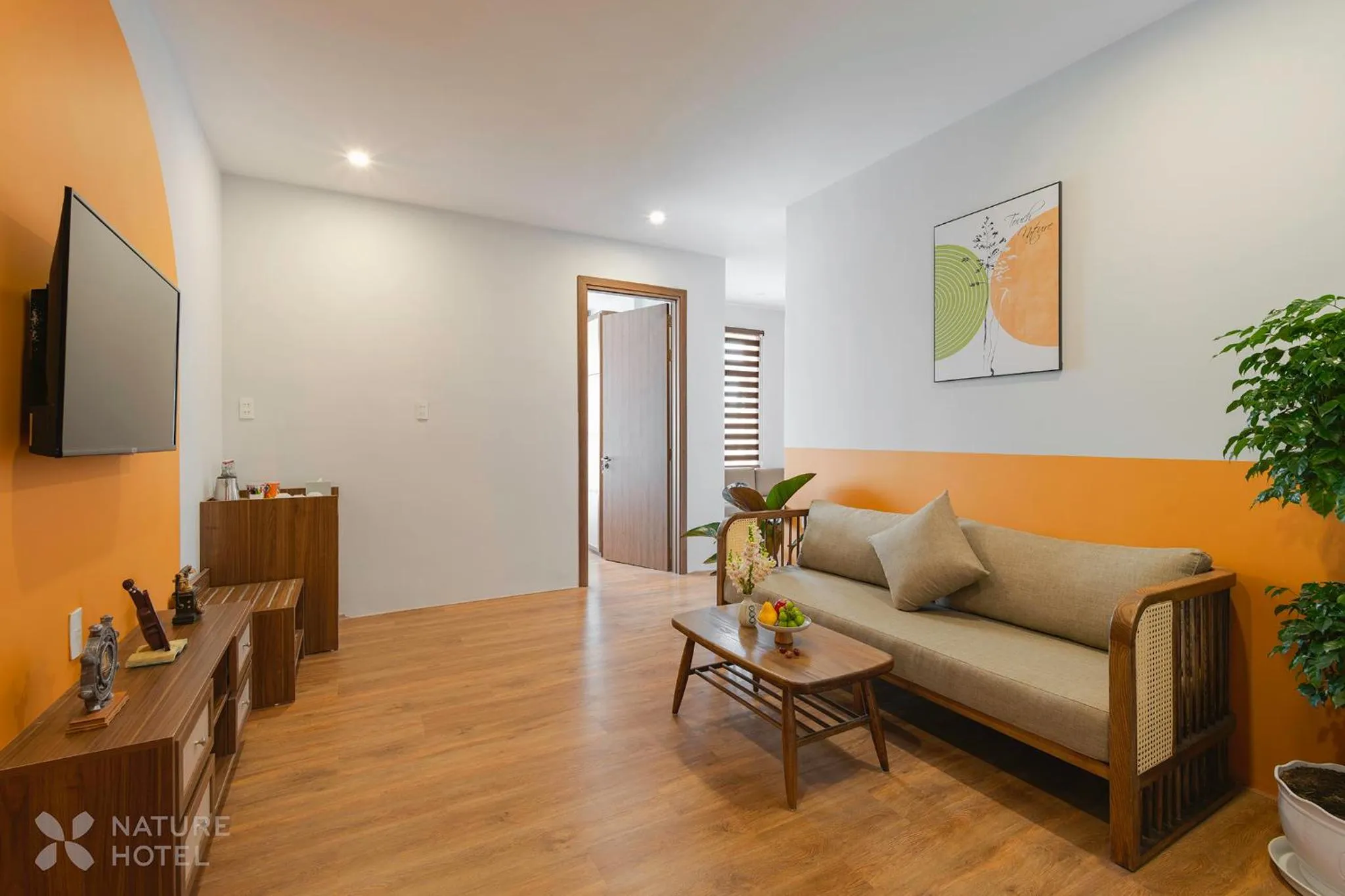 Communal lounge/ TV room in Nature Hotel - Le Hong Phong