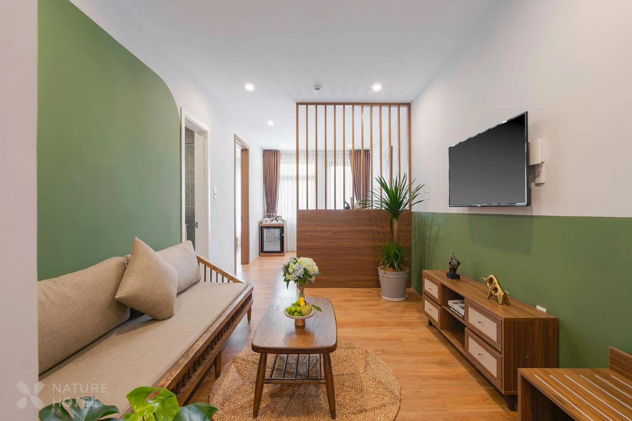 Communal lounge/ TV room in Nature Hotel - Le Hong Phong