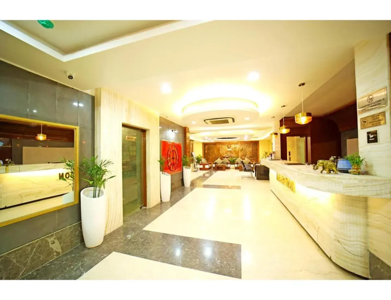 Living room in The Red Velvet Hotel Samarpan, Patna Living room in The Red Velvet Hotel Samarpan, Patna