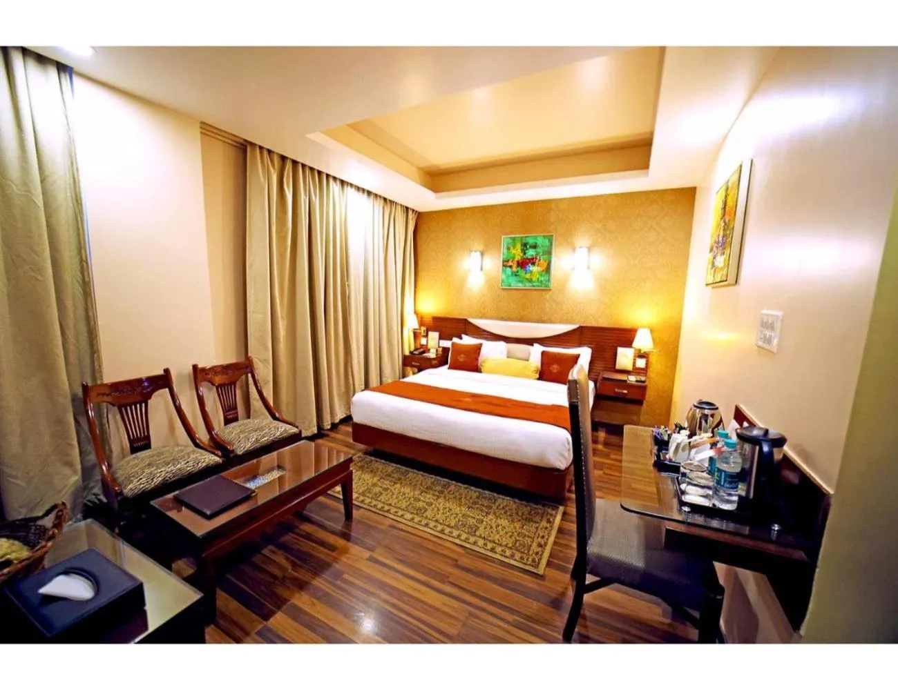 Bed in The Red Velvet Hotel Samarpan, Patna