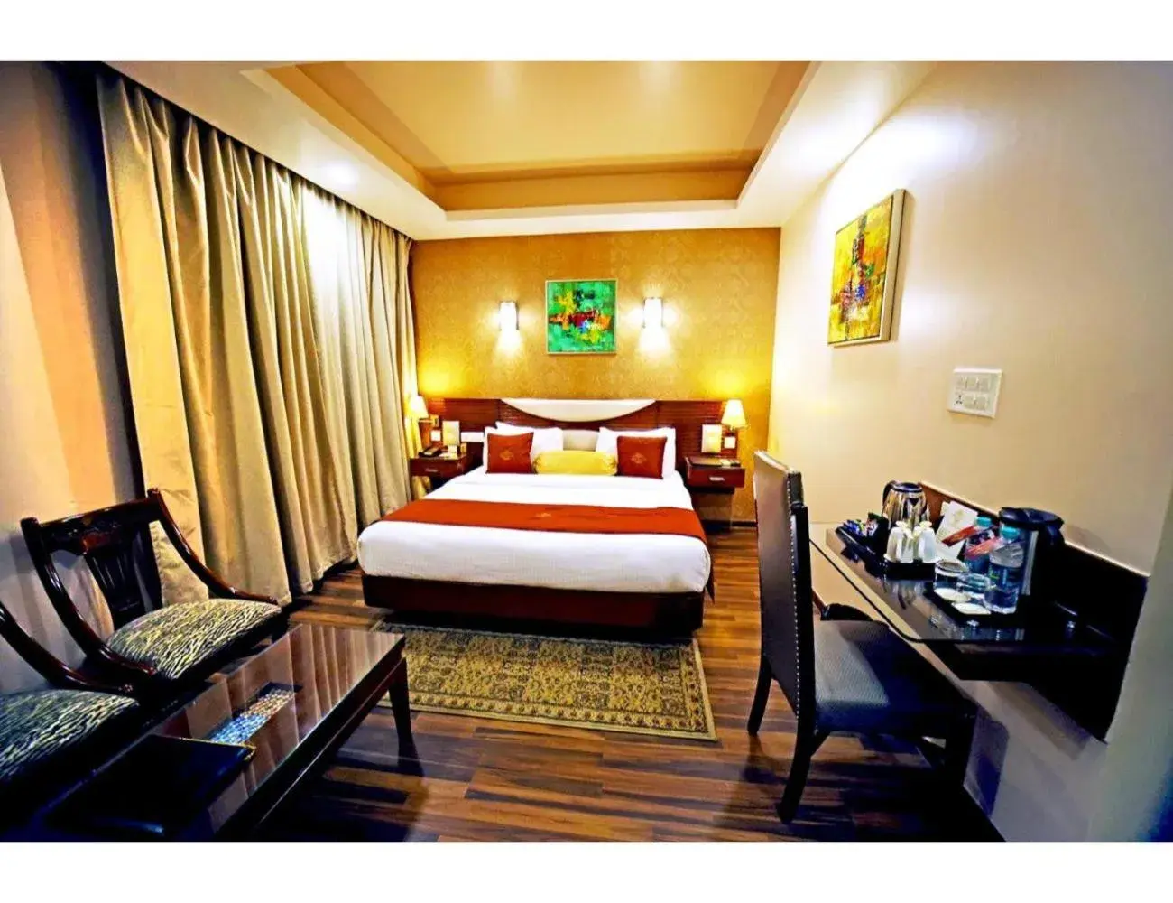 Bed in The Red Velvet Hotel Samarpan, Patna Bed in The Red Velvet Hotel Samarpan, Patna