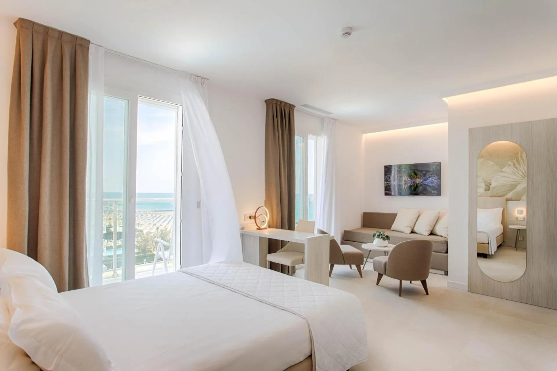 Bed in Hotel Mirafiori