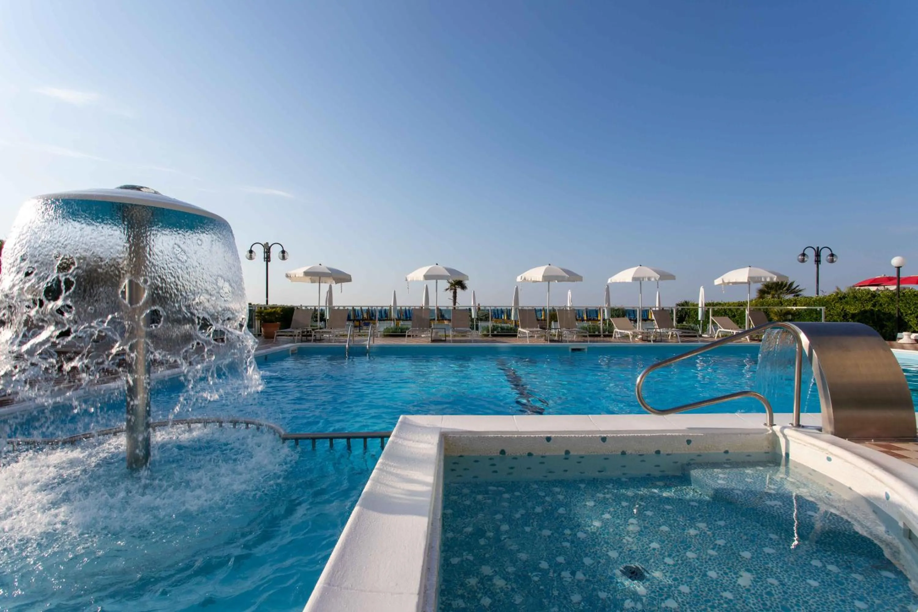 Swimming pool in Hotel Mirafiori
