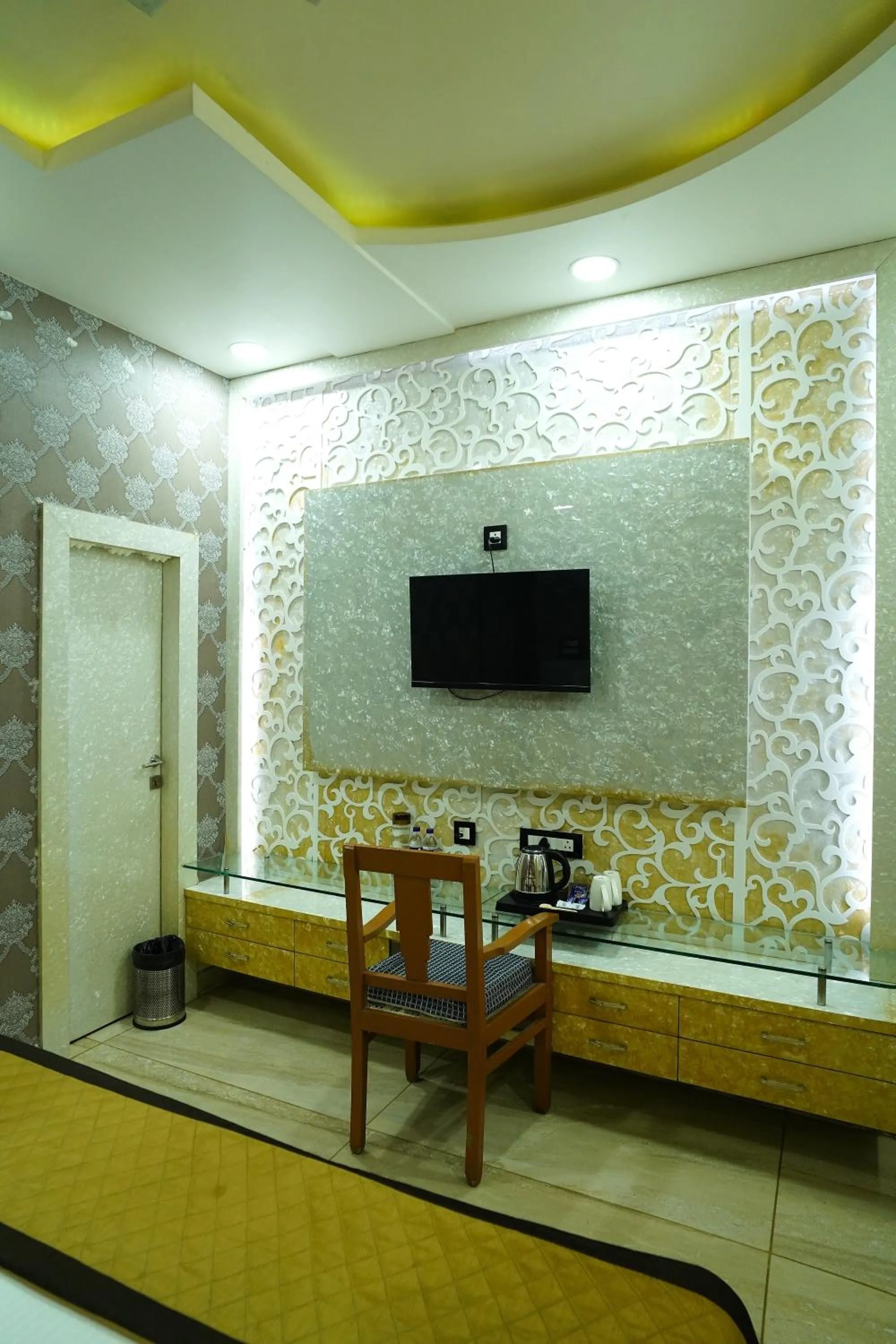 Bed in THE MANTRA- A Luxury Boutique Hotel