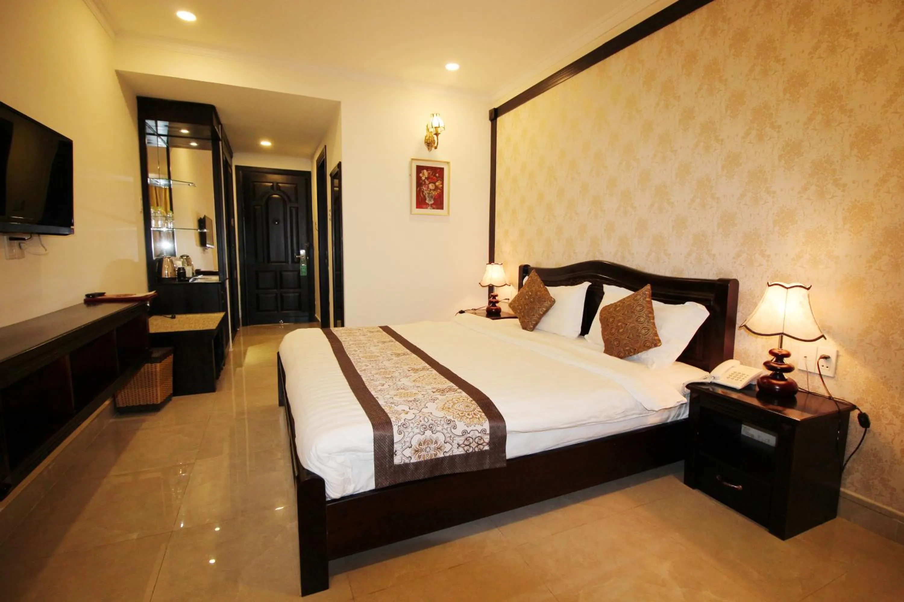 Bed in Royal Dalat Hotel