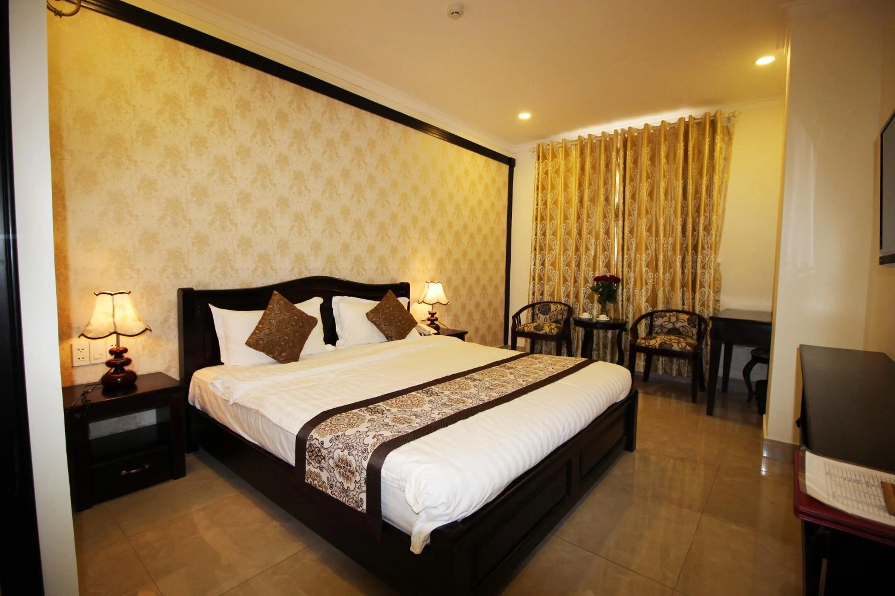Bed in Royal Dalat Hotel