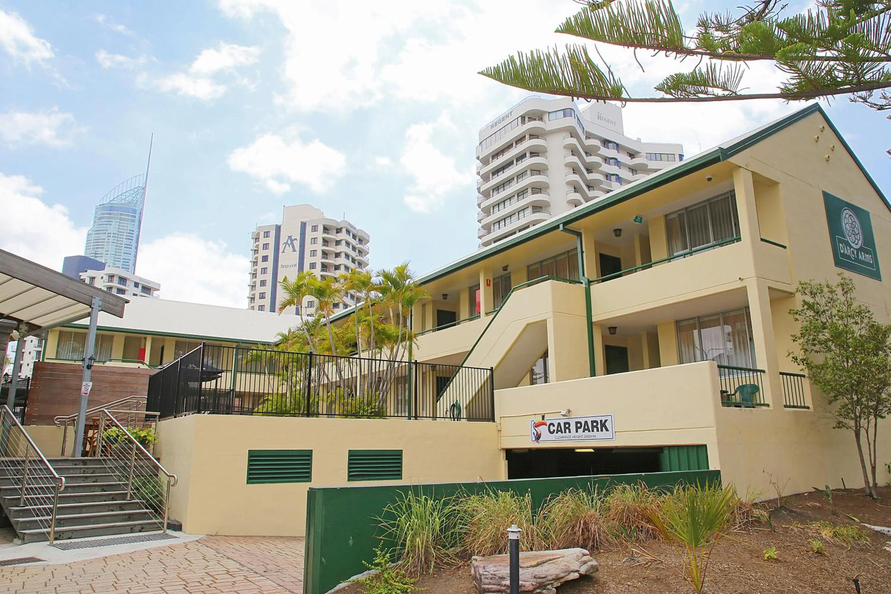 Property building in Darcy Arms Hotel Motel