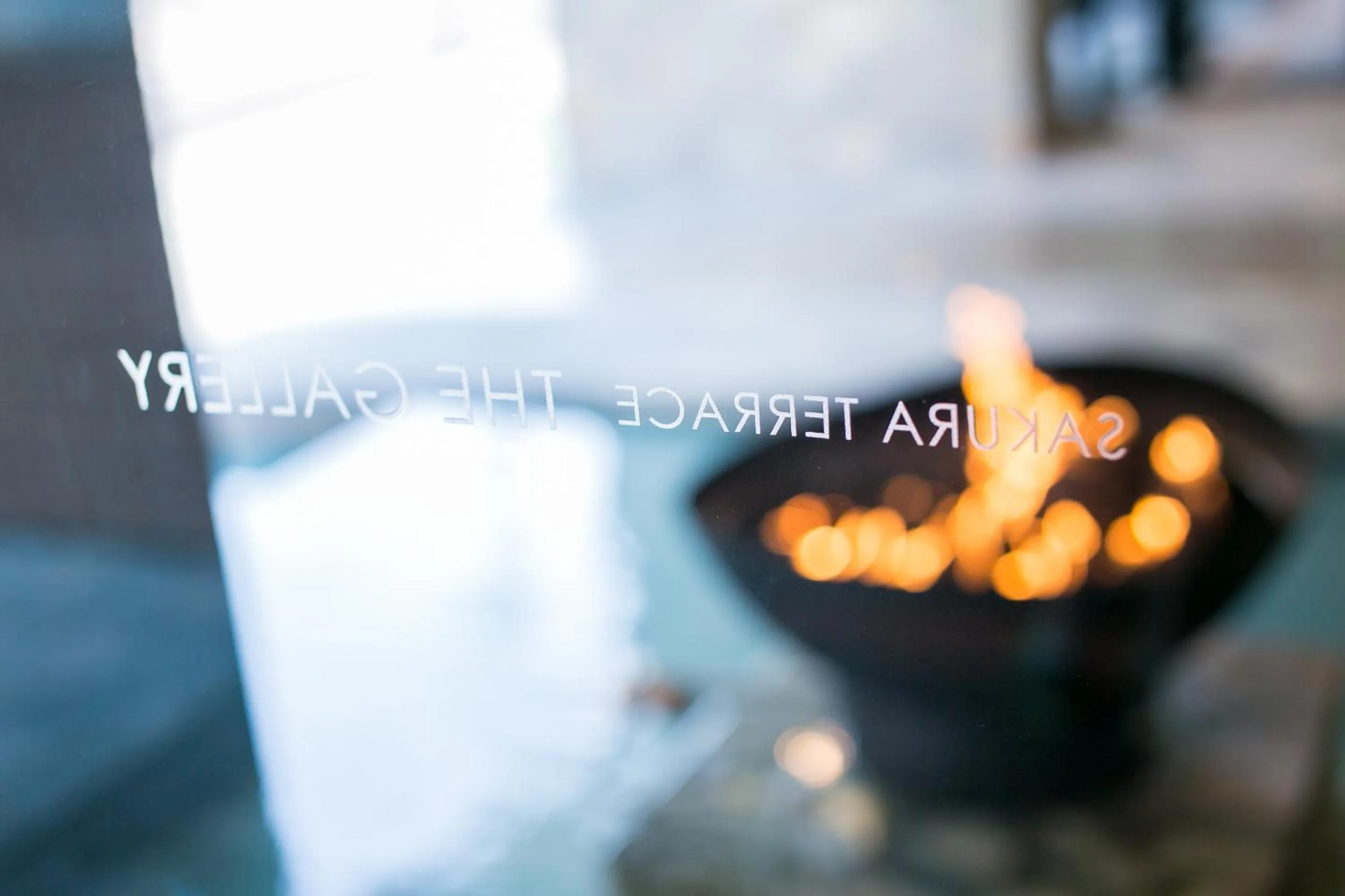 Text overlay in Sakura Terrace The Gallery