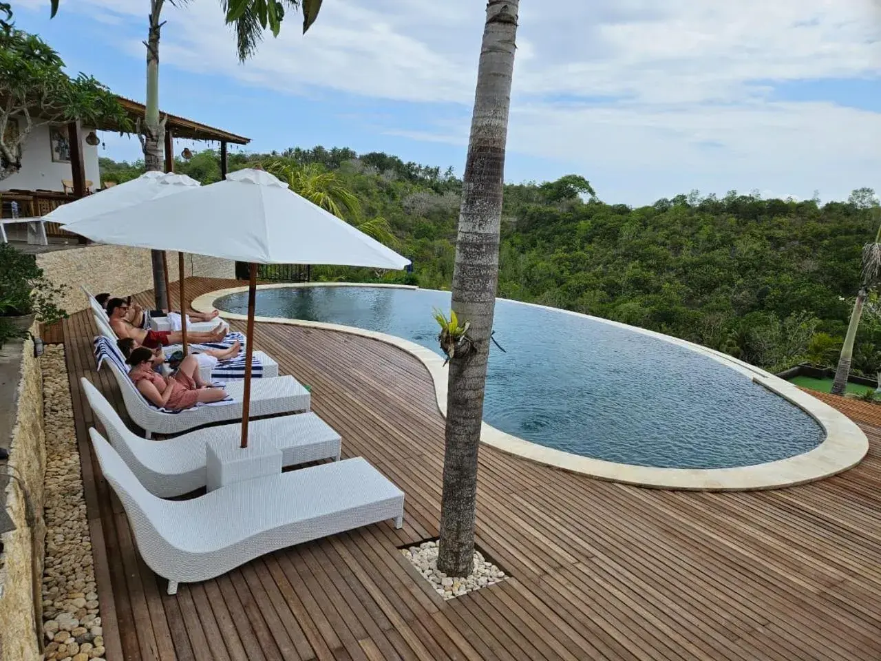 Swimming pool in Kelingking Parama Resort Swimming pool in Kelingking Parama Resort