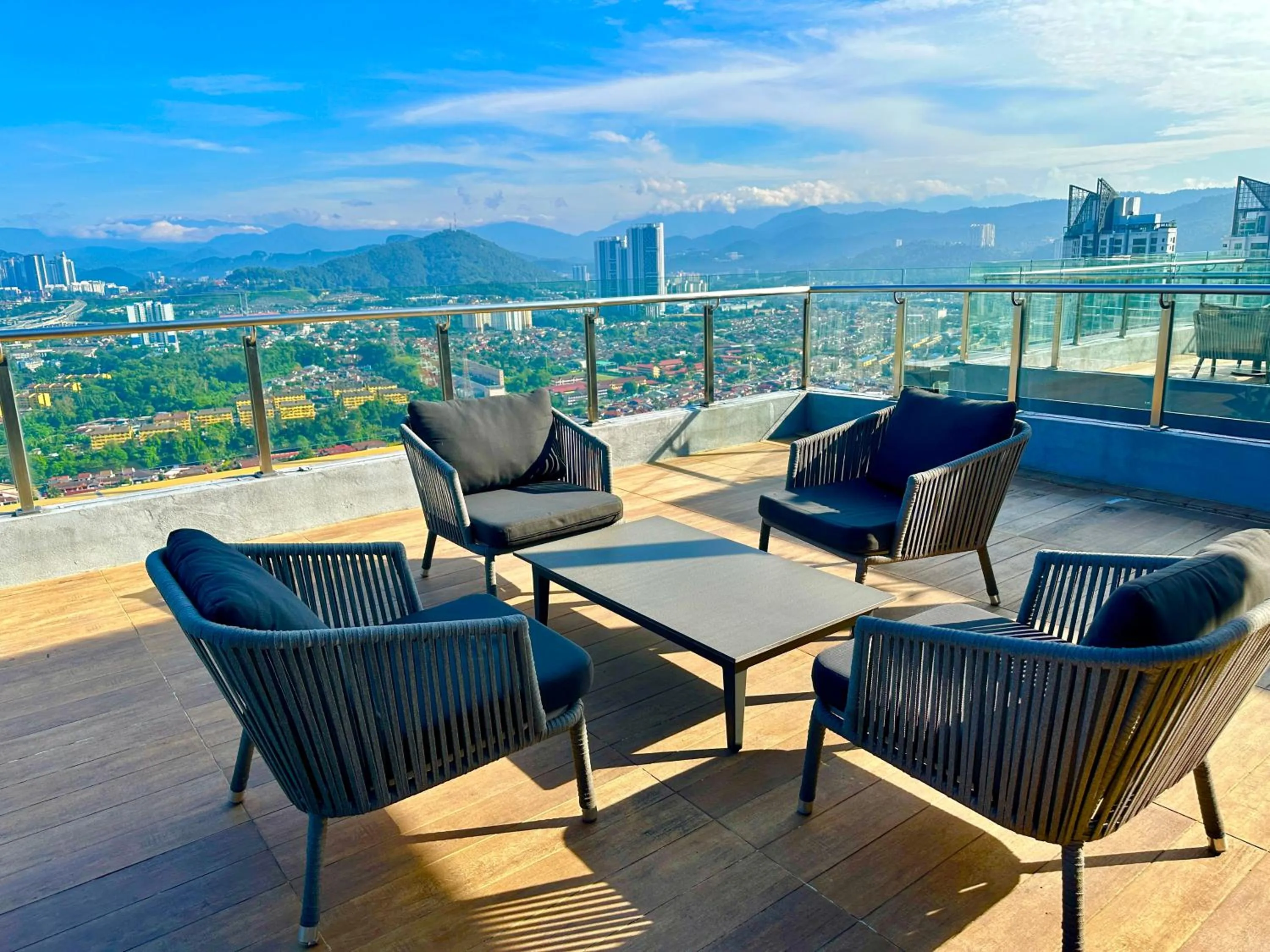 Patio in Neu Suites Service Apartment By Moonlight