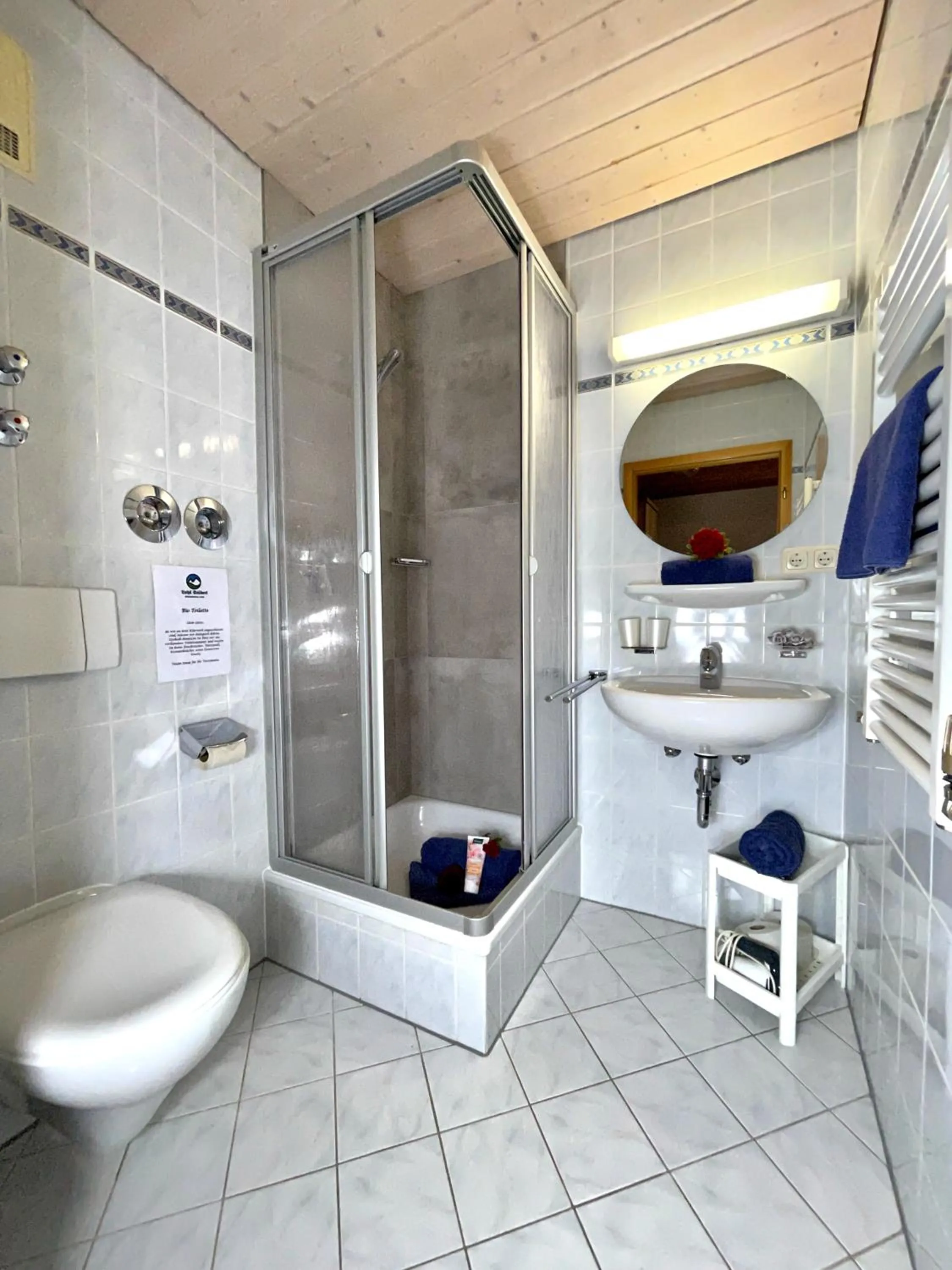 Shower in Pension Loiplstüberl