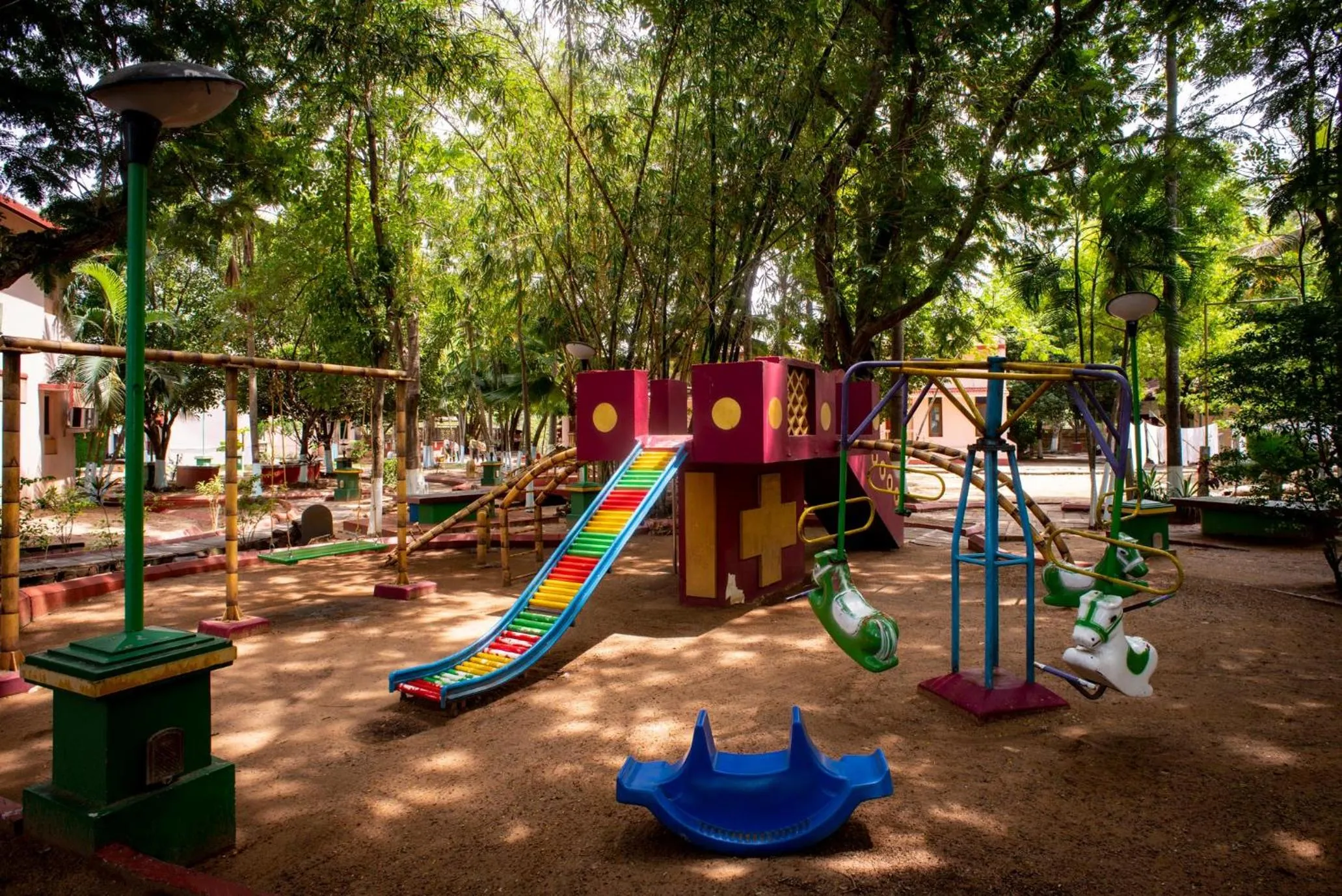 Children play ground in Hotel Sadhabishegam