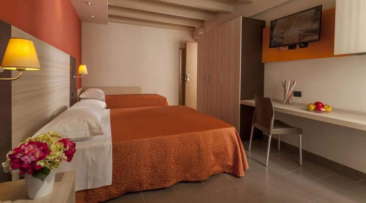 Bed in Hotel Aurora Mare