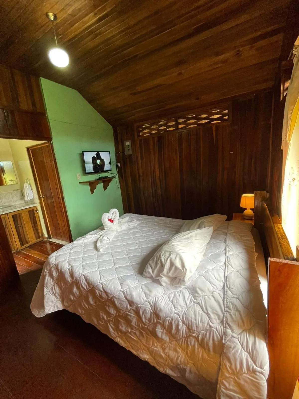 Bedroom, Bed in Cabinas La Catarata