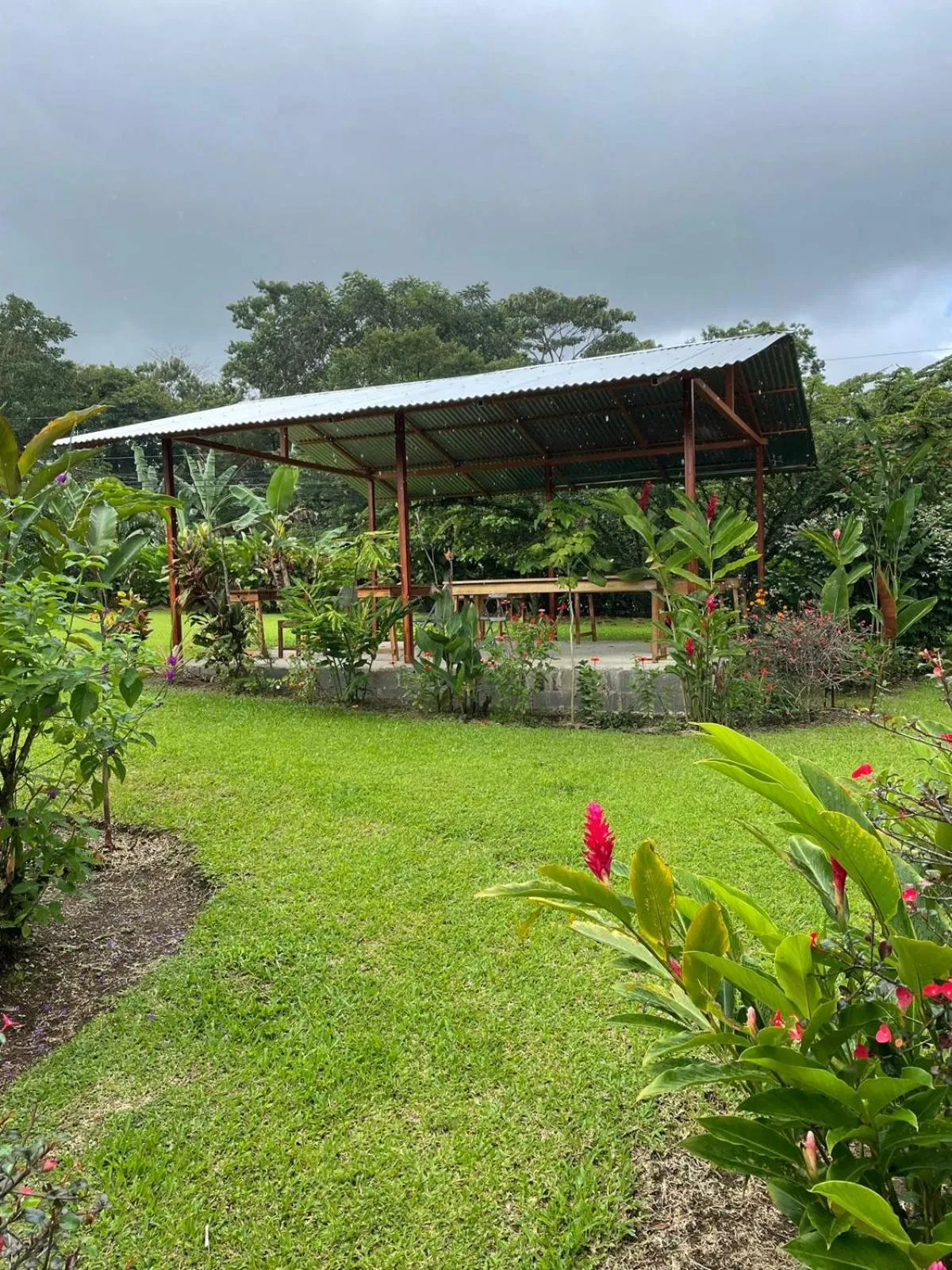 Garden in Cabinas La Catarata