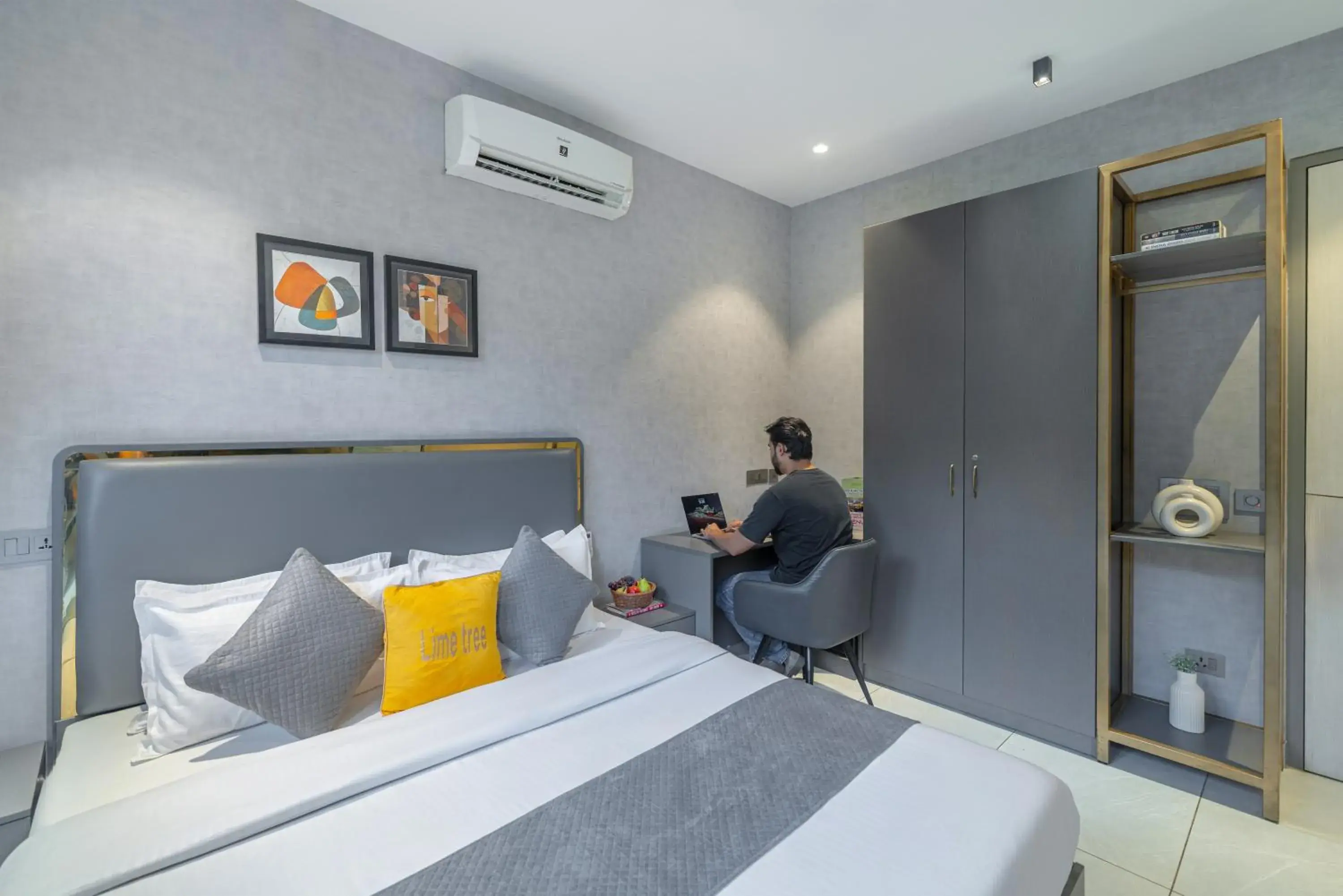 Deluxe Double Room in Lime Tree Hotel & Stays Greater Noida Nearby India Expo Centre & Mart Deluxe Double Room in Lime Tree Hotel & Stays Greater Noida Nearby India Expo Centre & Mart