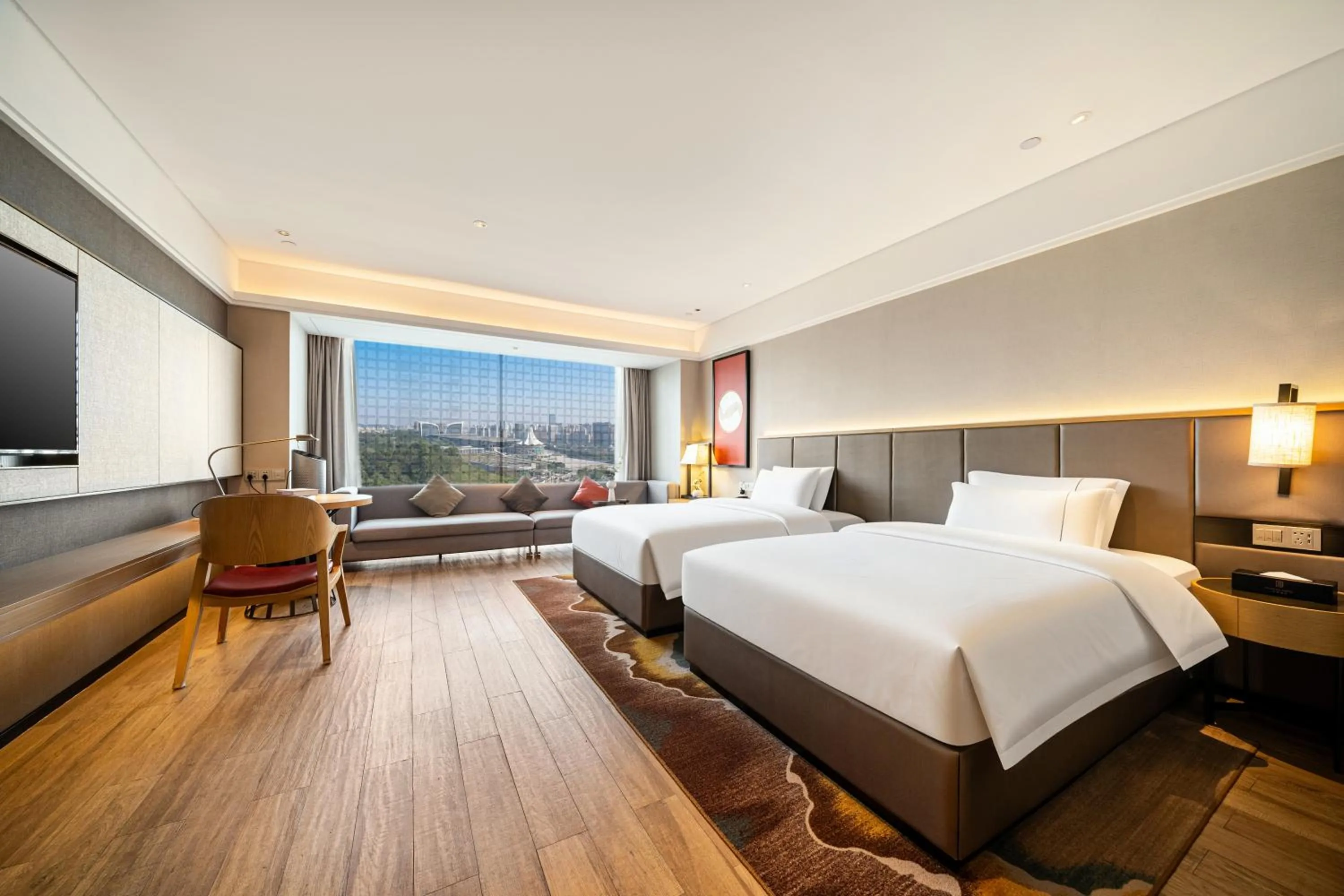 Bedroom, Bed in ECHENG Hotel, Nanning Wanda Plaza Convention and Exhibition Center