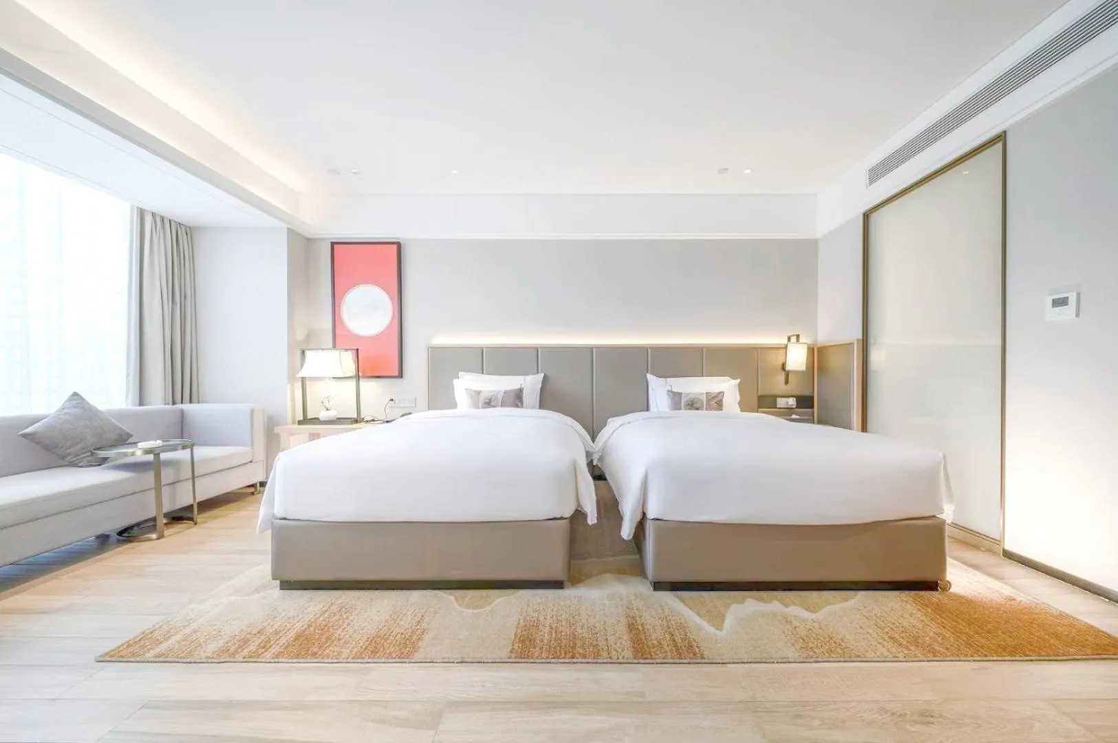 Bed in ECHENG Hotel, Nanning Wanda Plaza Convention and Exhibition Center