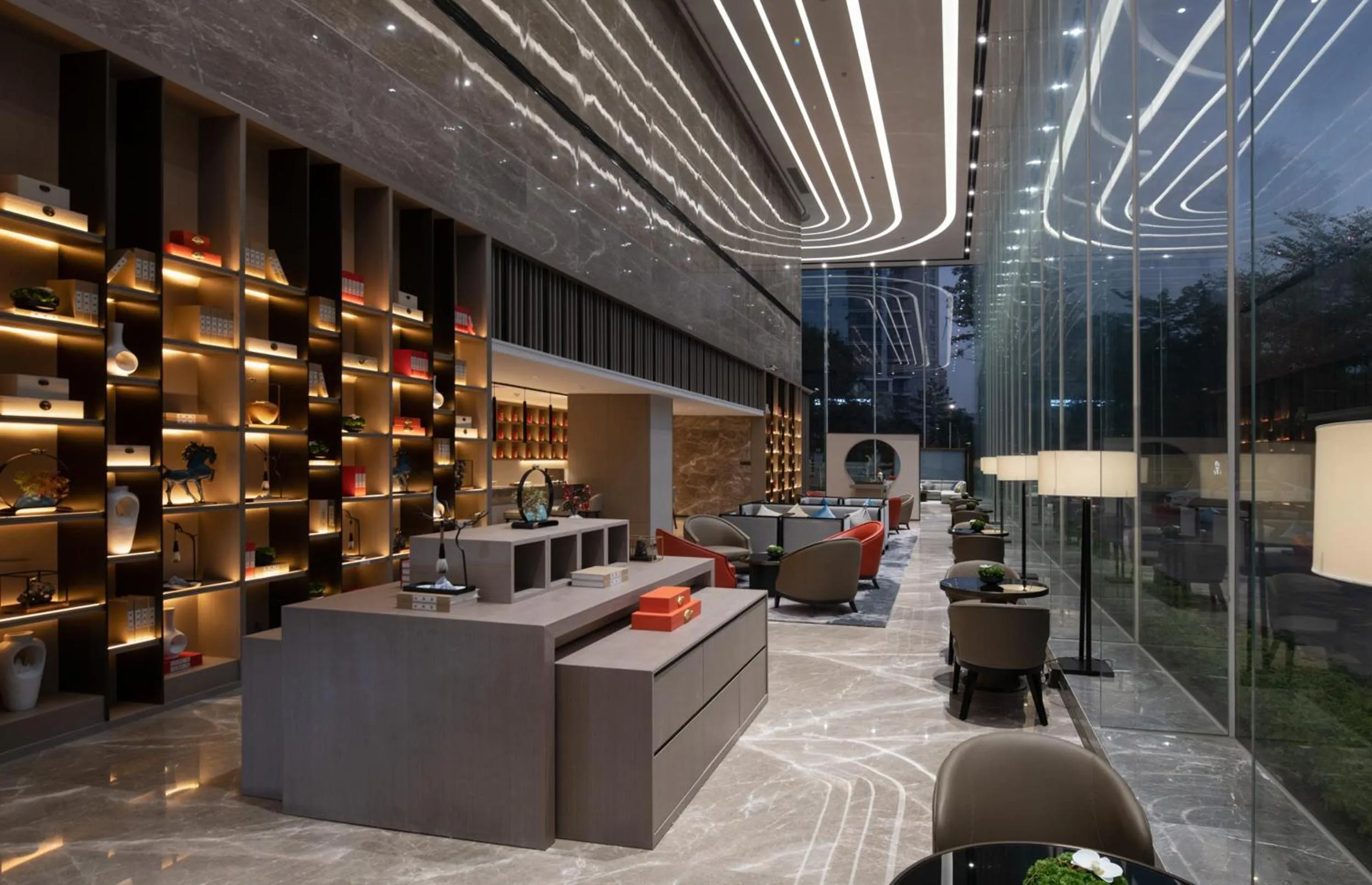 Lobby or reception in ECHENG Hotel, Nanning Wanda Plaza Convention and Exhibition Center