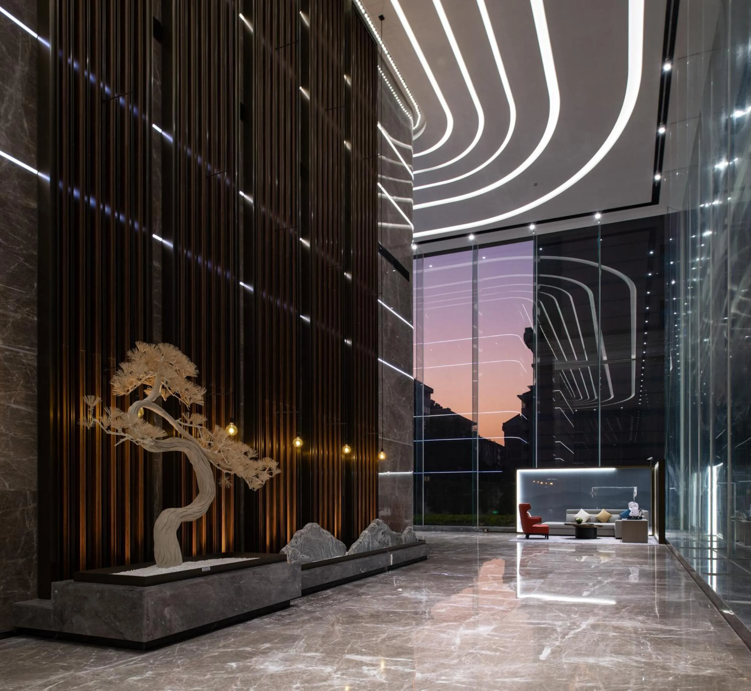 Lobby or reception in ECHENG Hotel, Nanning Wanda Plaza Convention and Exhibition Center