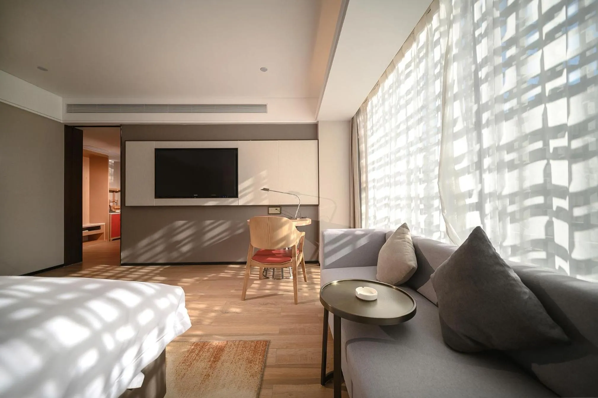 Bedroom, Bed in ECHENG Hotel, Nanning Wanda Plaza Convention and Exhibition Center