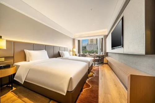Bedroom, Bed in ECHENG Hotel, Nanning Wanda Plaza Convention and Exhibition Center