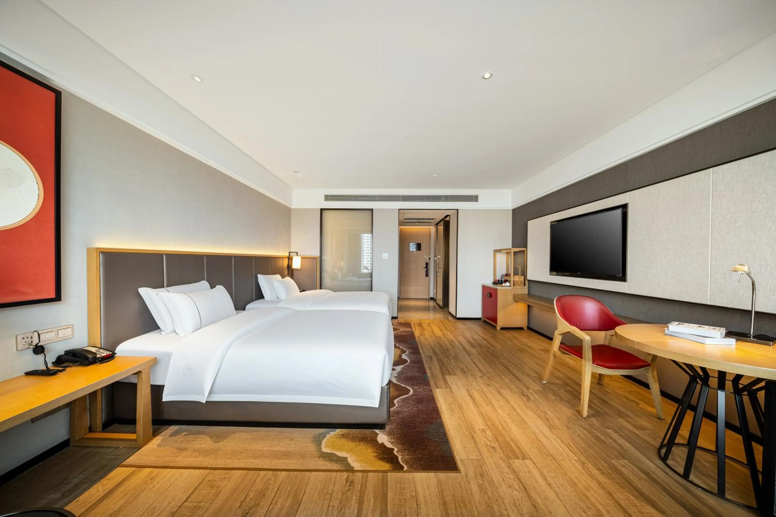 Bedroom, Bed in ECHENG Hotel, Nanning Wanda Plaza Convention and Exhibition Center