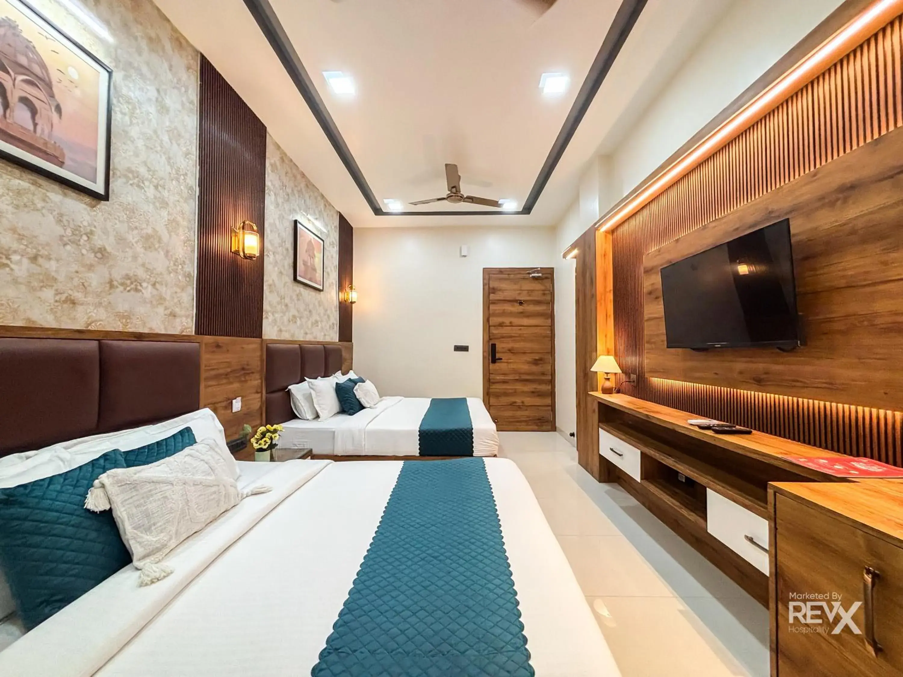 Bed in Hotel Brij Vas Bed in Hotel Brij Vas