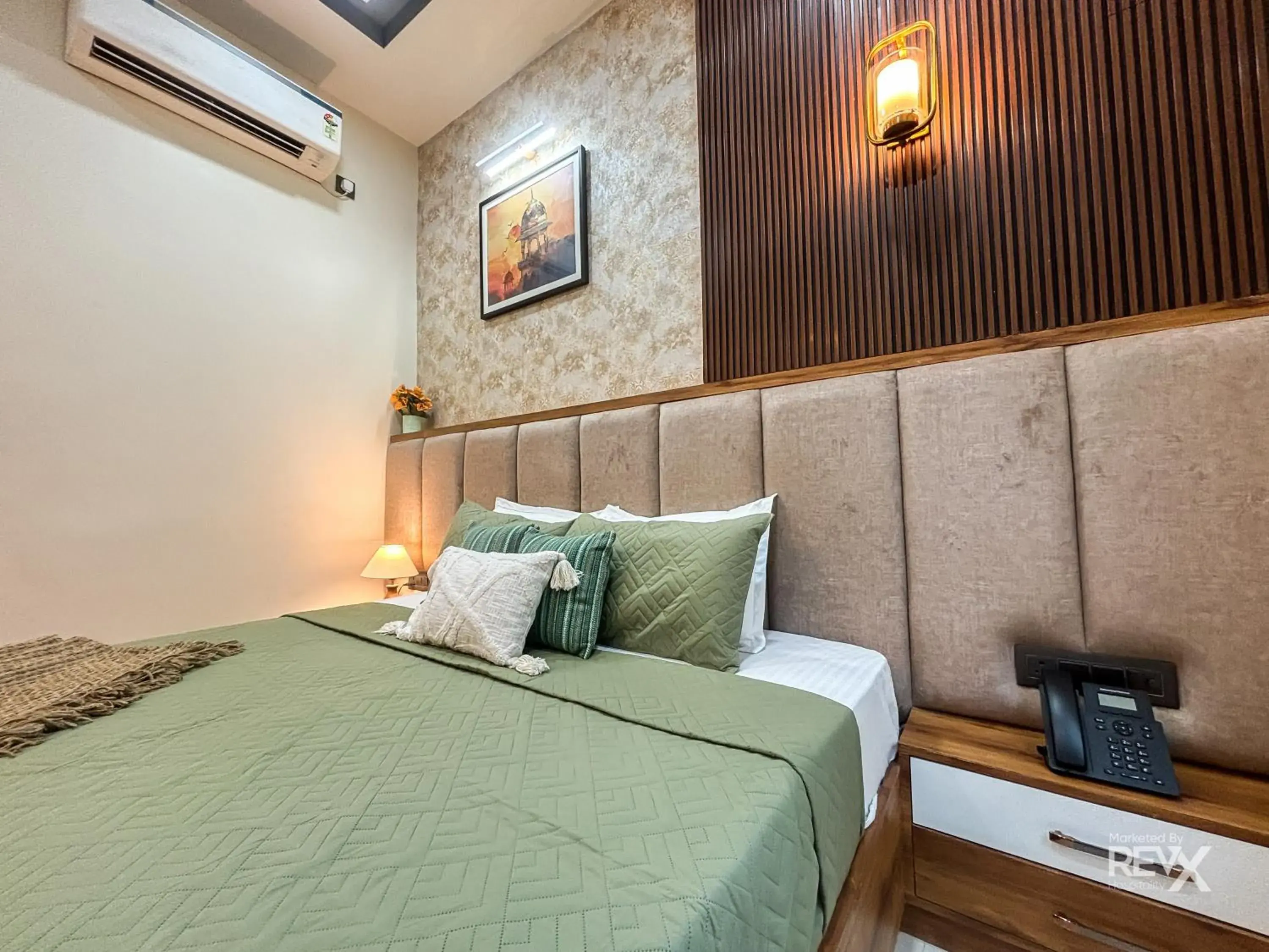 Bed in Hotel Brij Vas Bed in Hotel Brij Vas