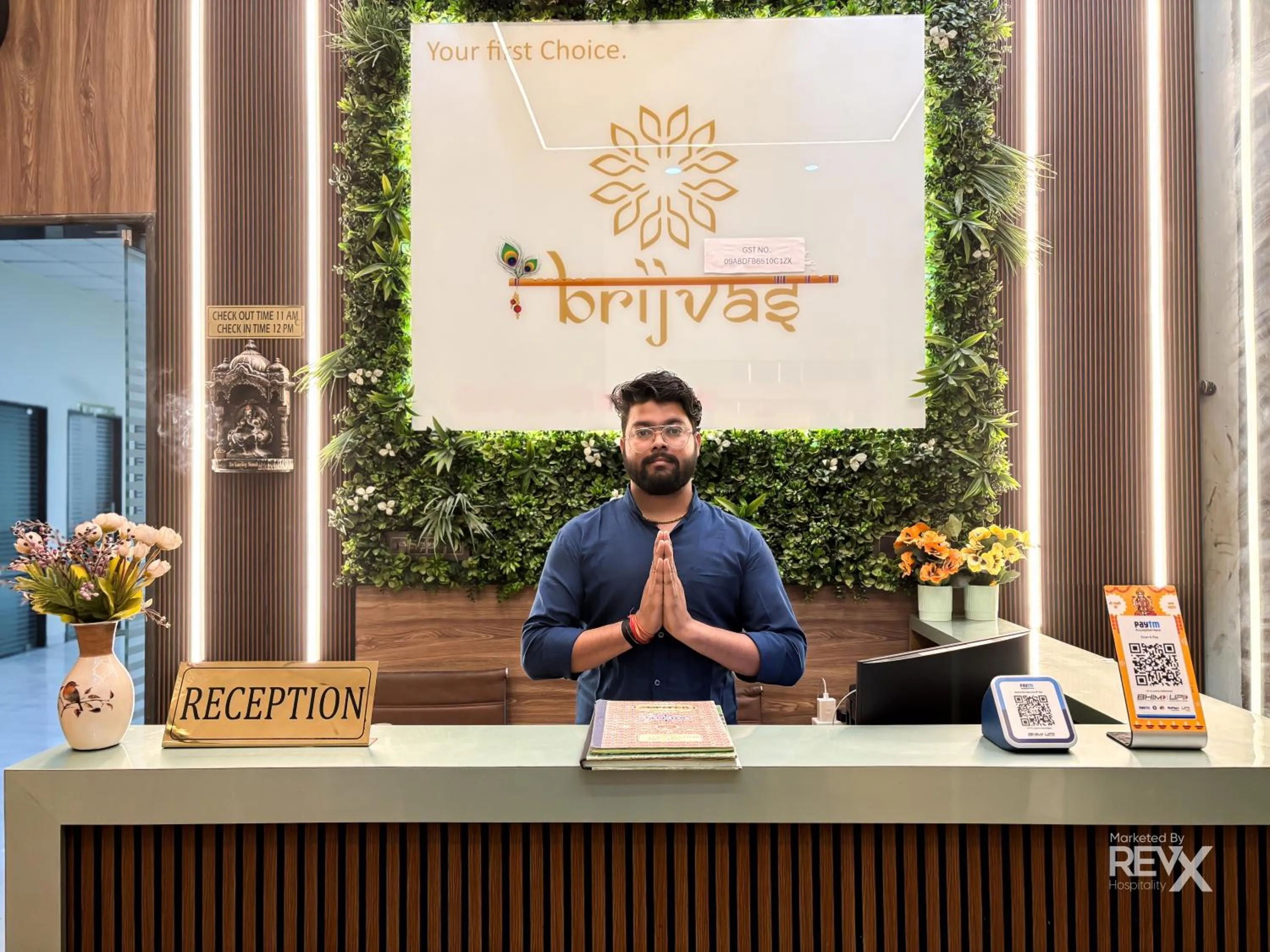 Lobby or reception in Hotel Brij Vas