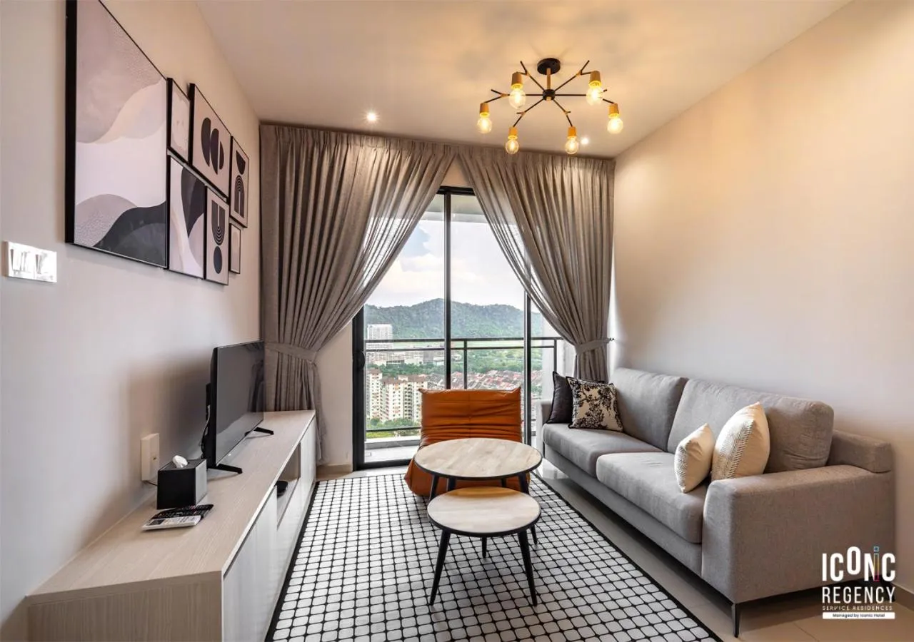 Living room in Iconic Regency Service Residences, managed by Iconic Hotel